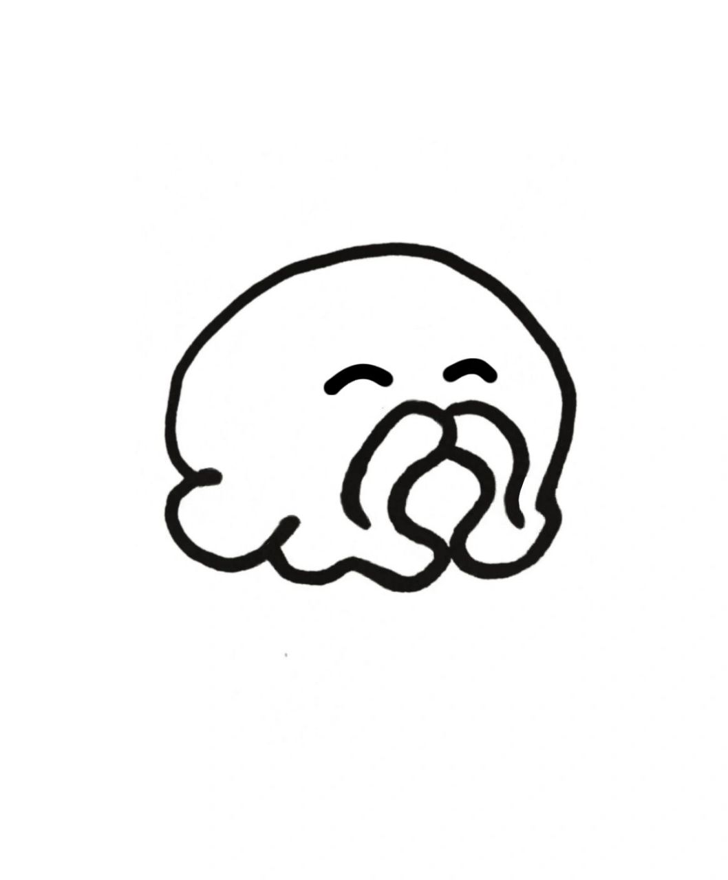 极简手绘表情动物:99可爱小章鱼 极简手绘表情动物:小章鱼