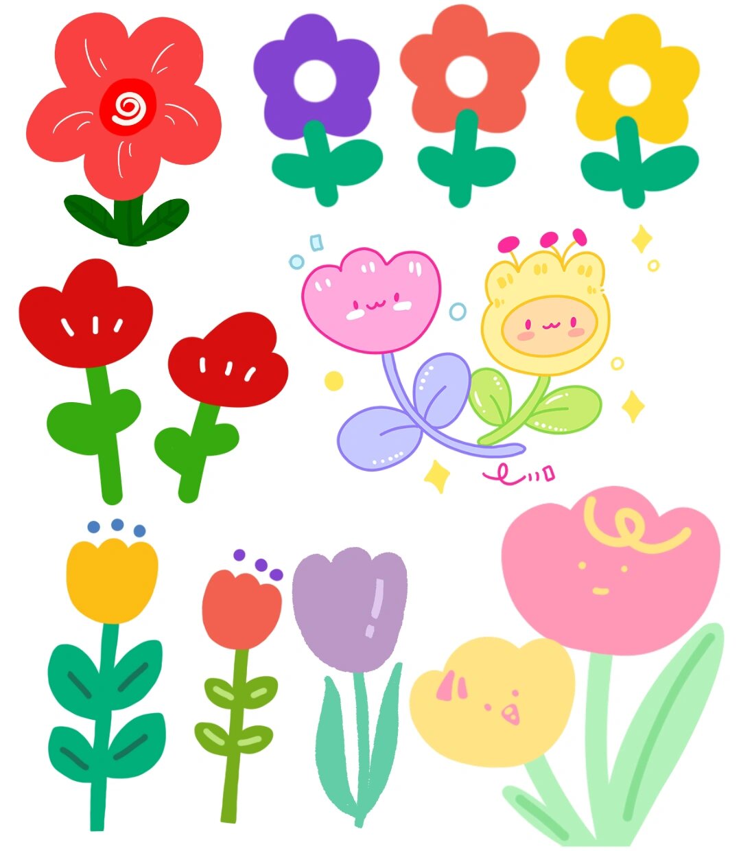 花朵素材 幼儿园环创花朵素材