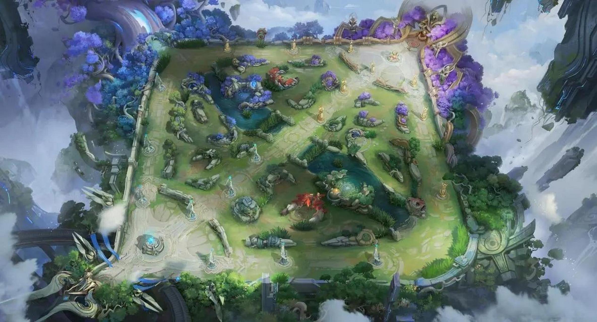 体验服中,王者峡谷有一些变化! 其中有一个是移除闪影花!