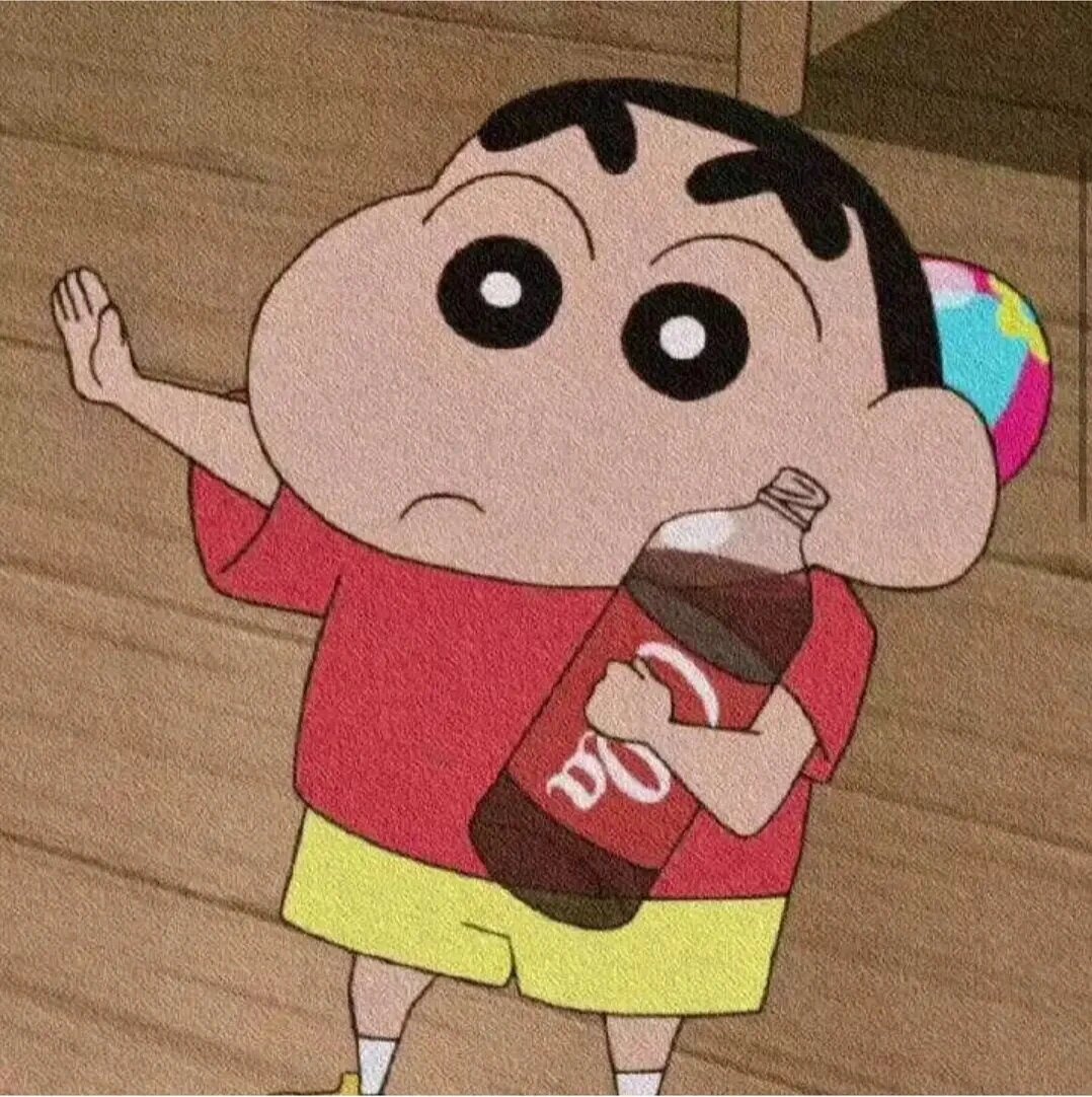 蜡笔小新头像 喝可乐版