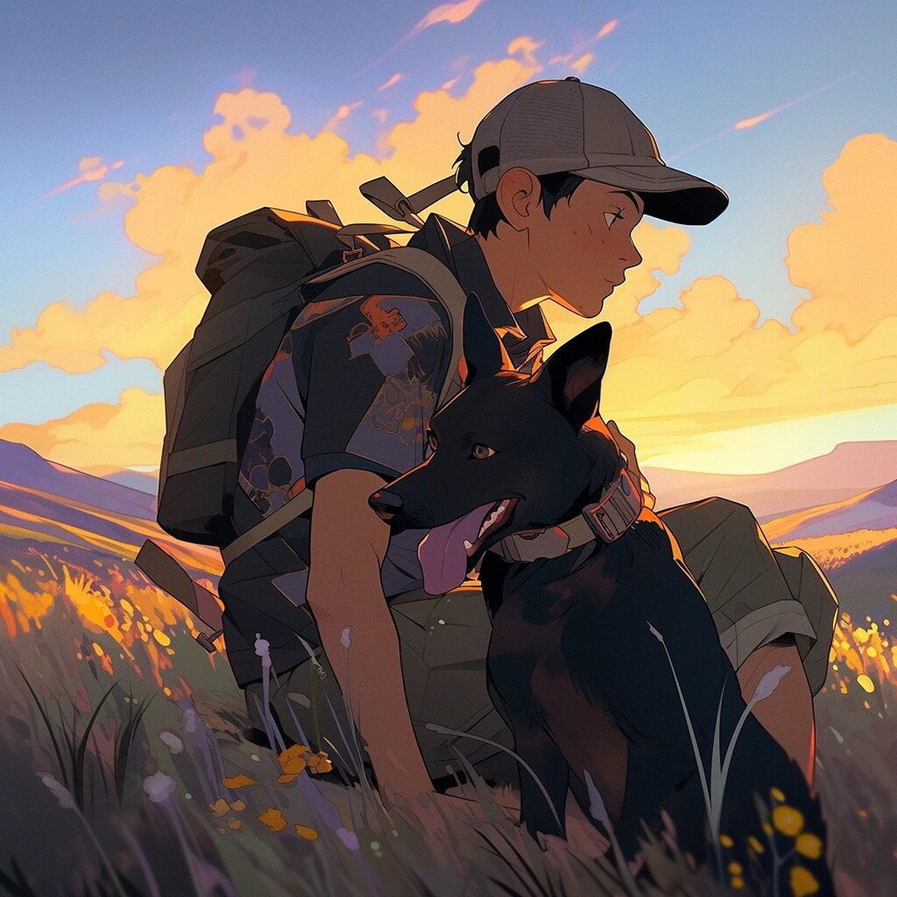 徒步 一人一狗走世界,有你的陪伴,旅途不再孤独.