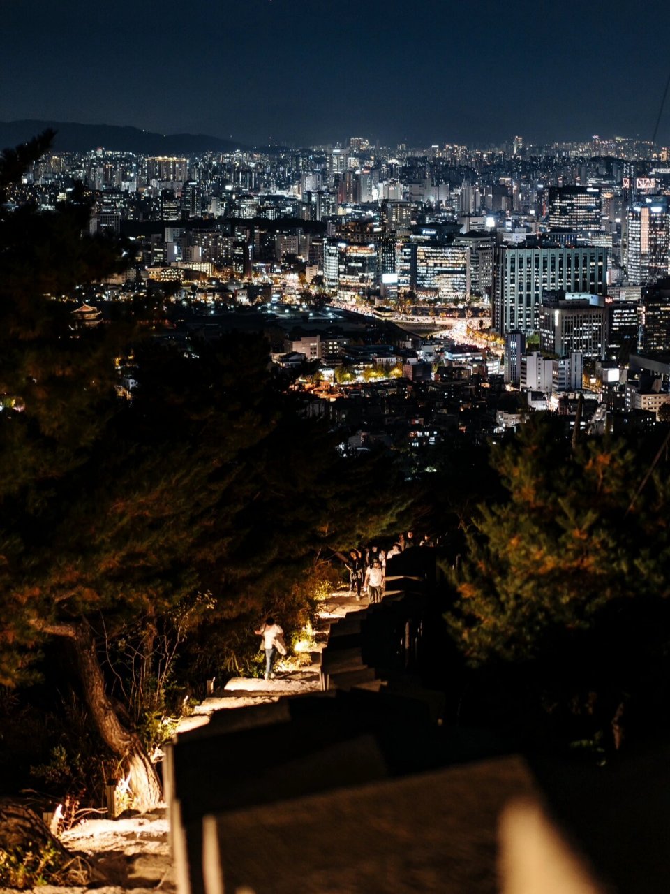 被首尔的城市夜景惊艳到了 每次去一个城市都喜欢找个高点一览全余.