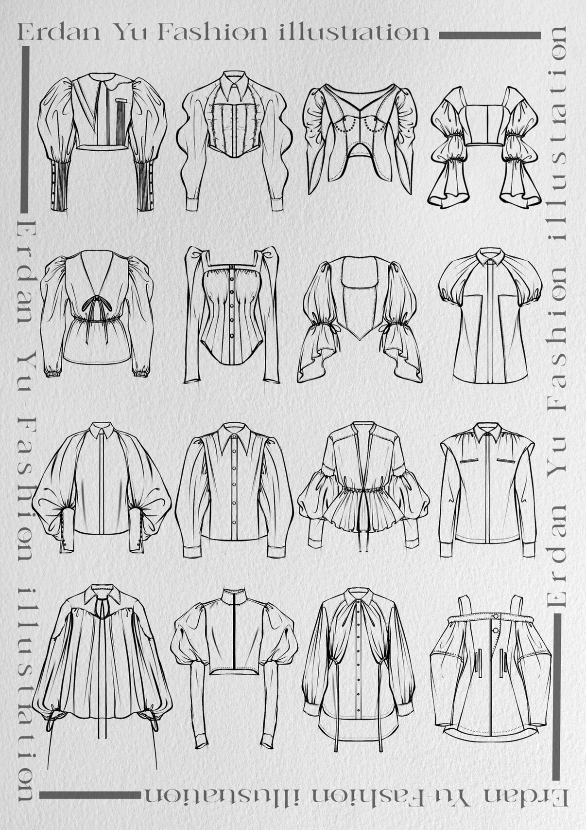 服装手绘/衬衫大合集来啦～!78156997小白get