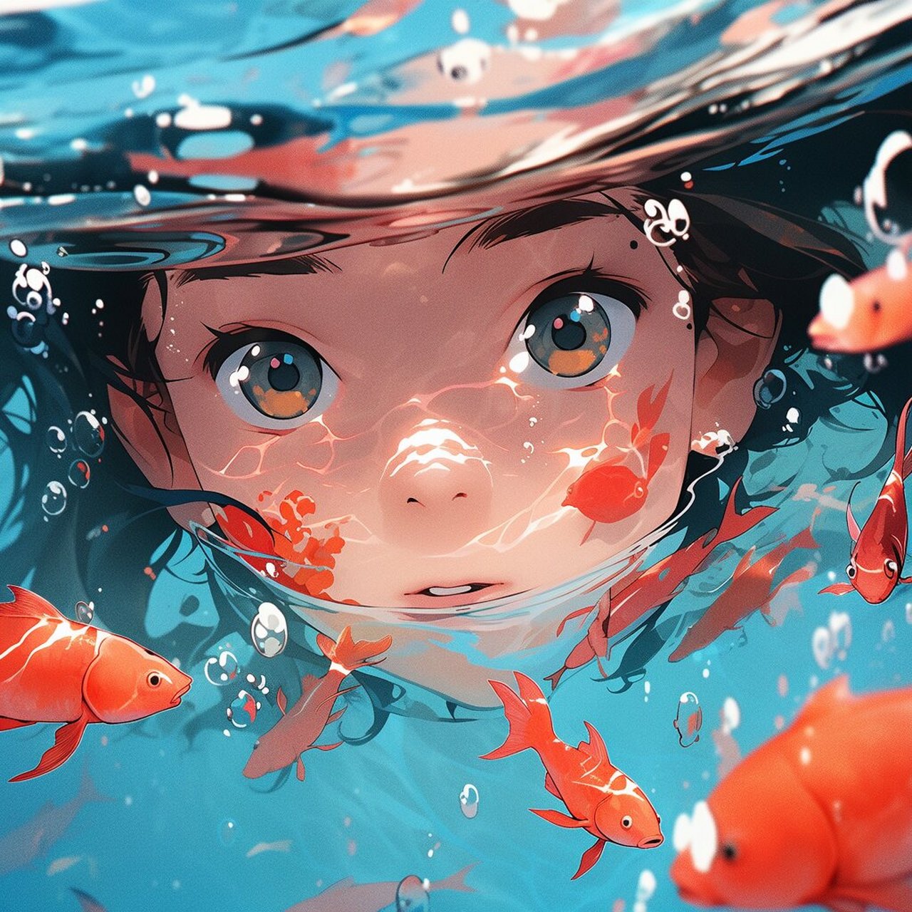 水下女孩头像!快乐就在此刻!