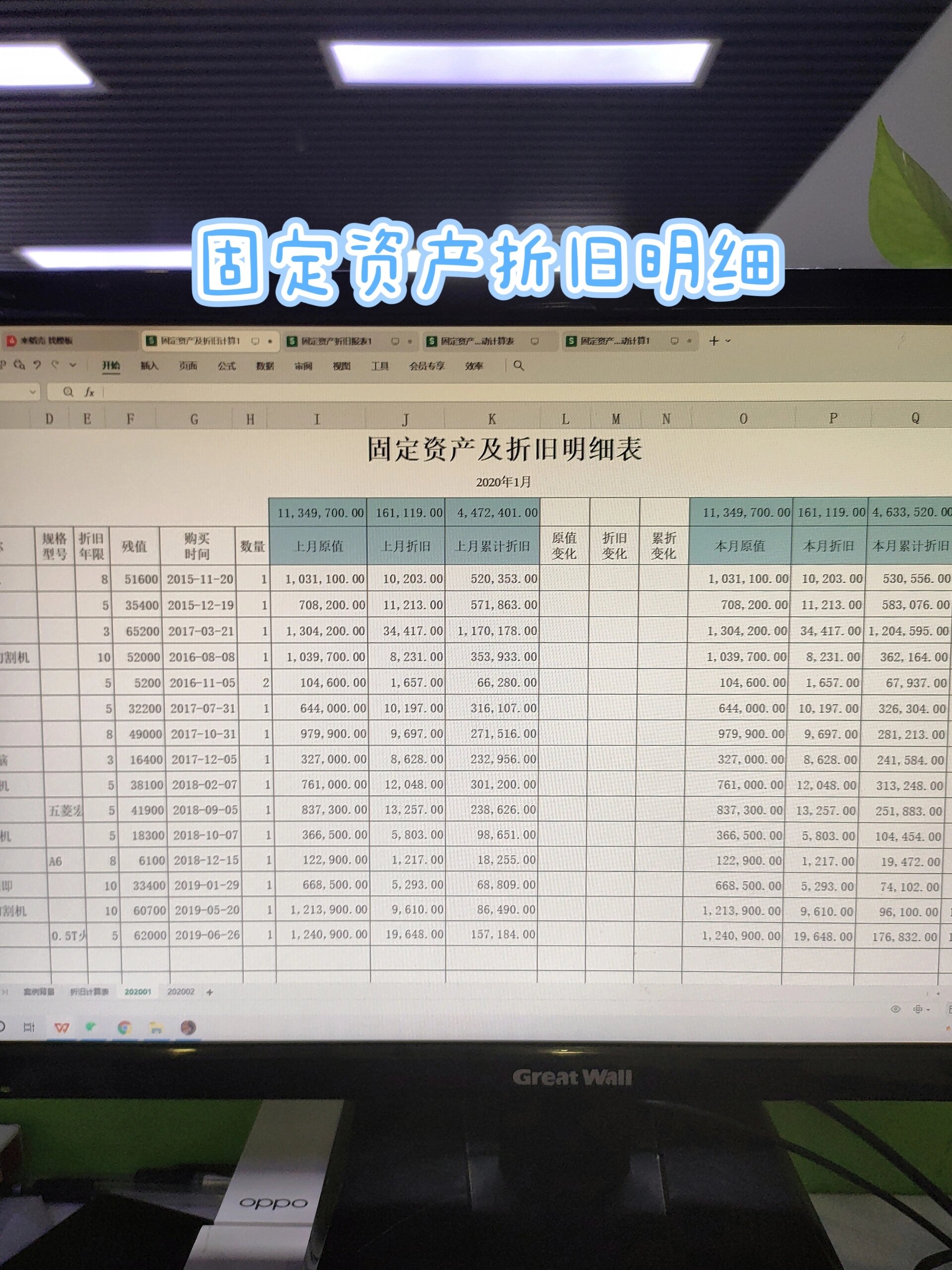 小会计不会做固定资产明细表,挨批了!