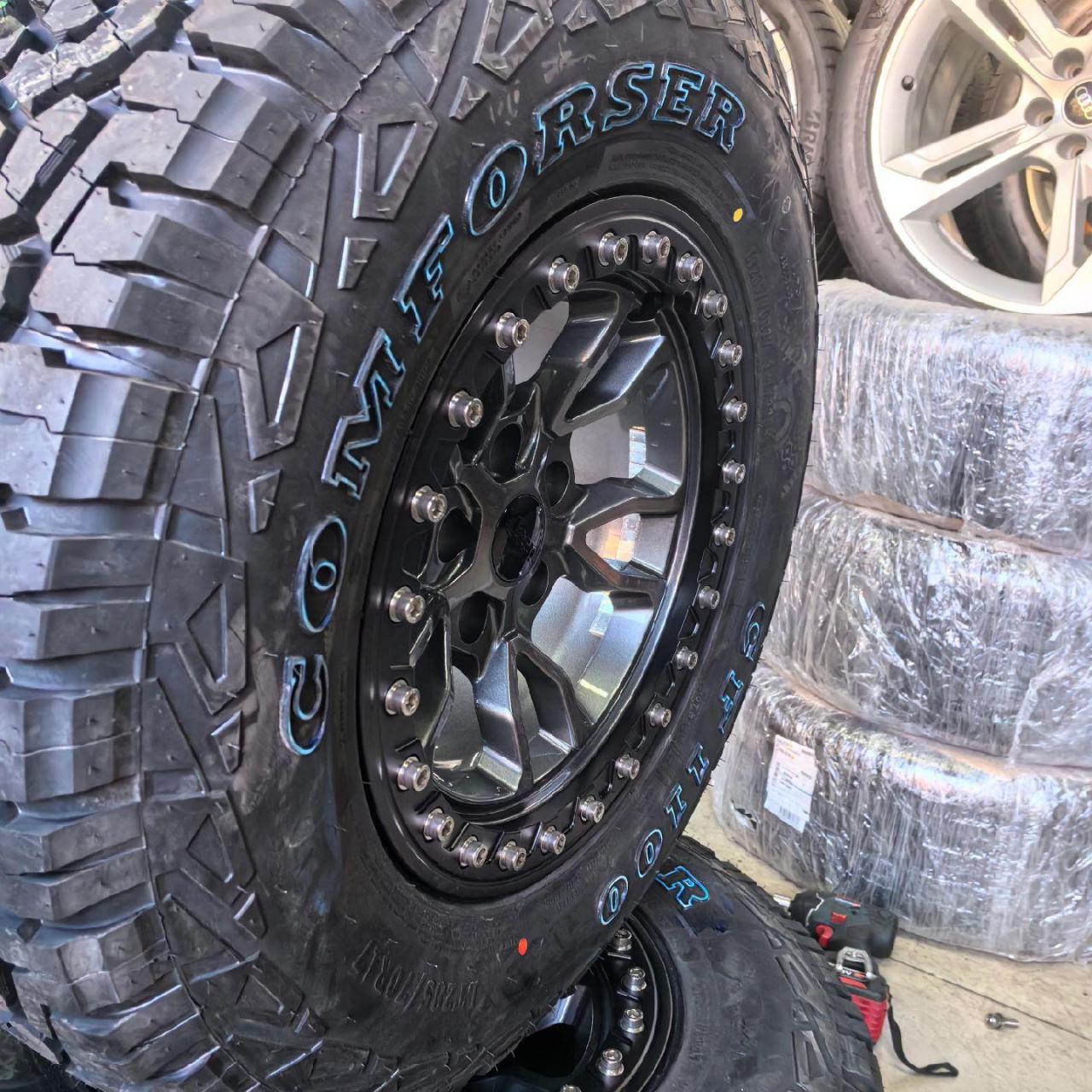 吉普牧马人4xe升级392锻造防脱轮毂.轮毂5×127孔距 17×8.