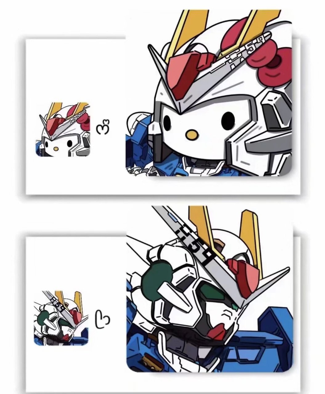 04 这也太帅了吧!hellokitty 和高达真是又酷又飒,太适合当头像了!