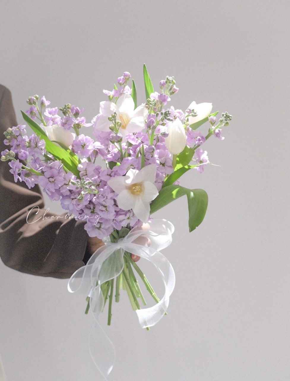 紫罗兰花束/浪漫紫色系温柔花束 精致小花束/送闺蜜|订婚花束