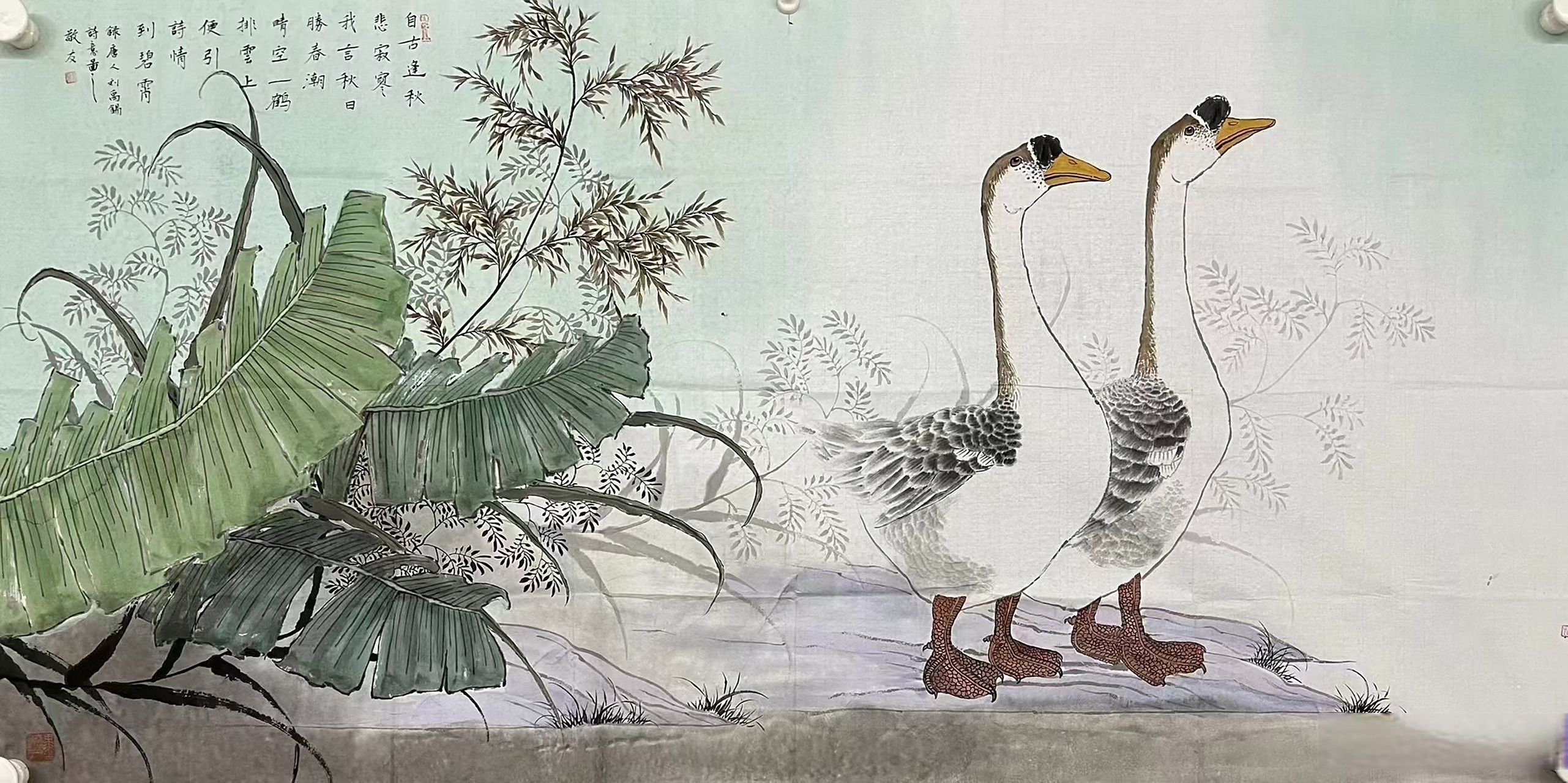 陈敬友老师的大鹅#艺术##国画