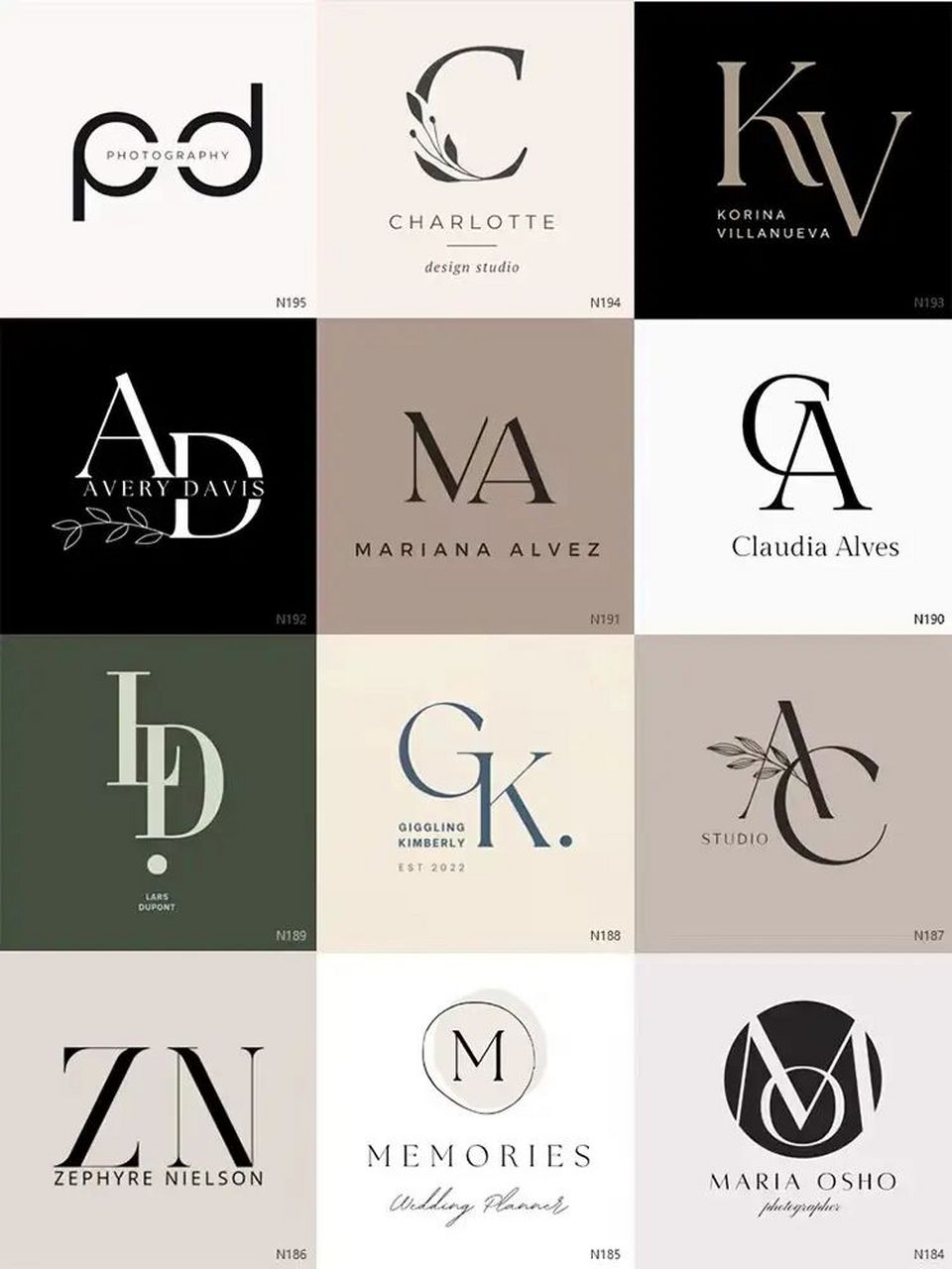 高级大气简约英文logo设计大牌创意字母标志 #搞的就是艺术# #字母