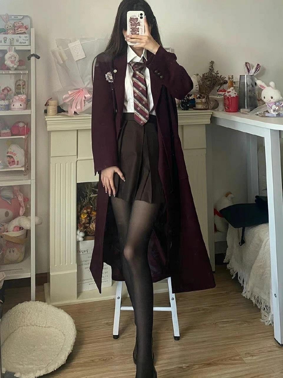 jk制服配黑丝   是你的不良学妹了