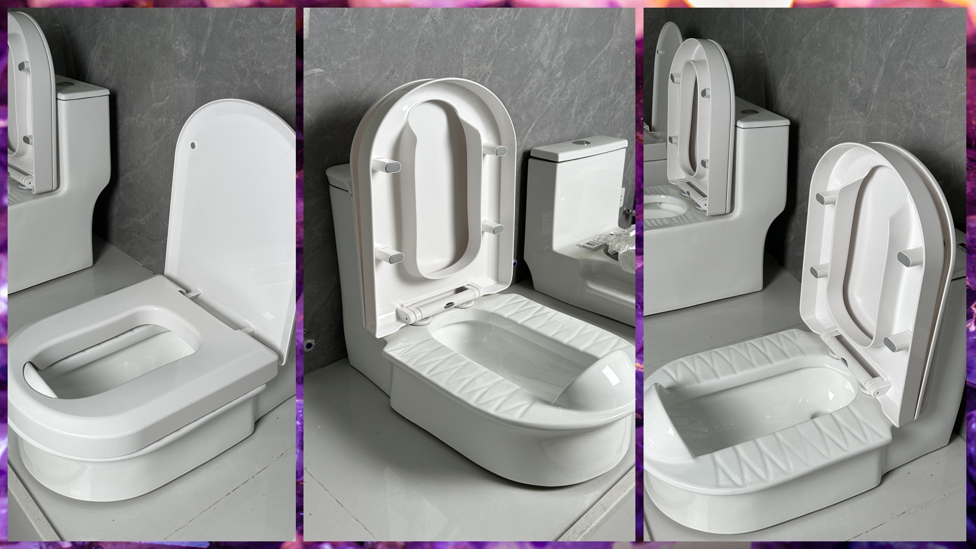 一体式蹲坐两用马桶