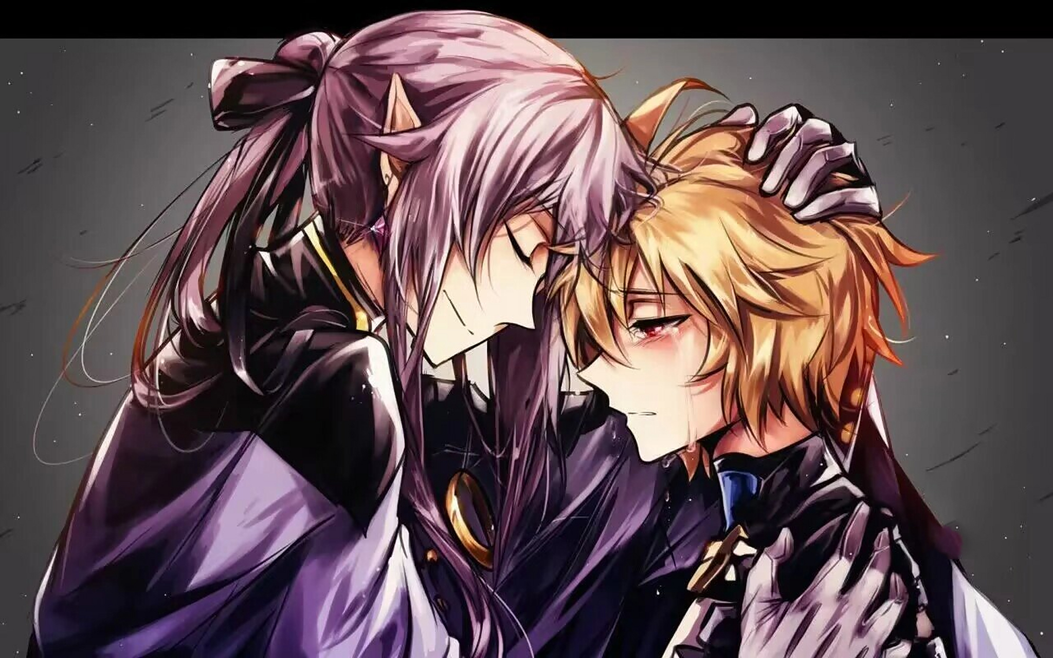 费娘这是有多喜欢米迦 #终结的炽天使##费里德##米迦