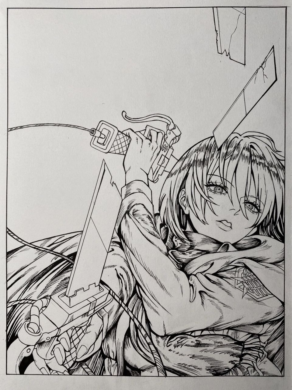 自由之翼手绘|三笠·阿克曼