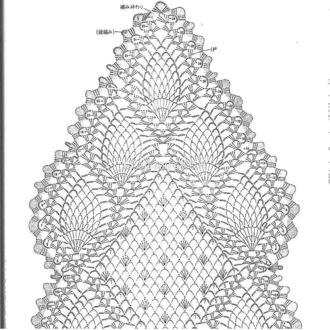 蕾丝钩织桌旗(附解) 有一段时间疯狂的爱上收集图解,不动钩针,就是看.