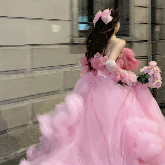 超美公主背影头