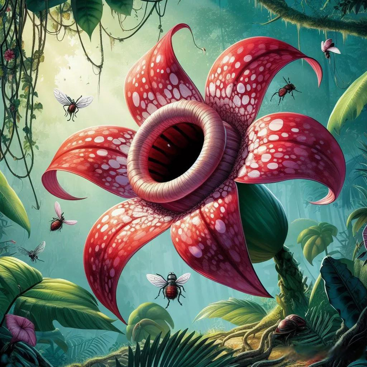 大王花:世界上最大的花,也是最臭的花 大王花是世界上最大的植物,也是