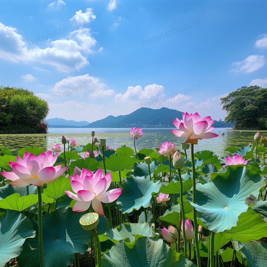 漂亮莲花荷花微信头像图片