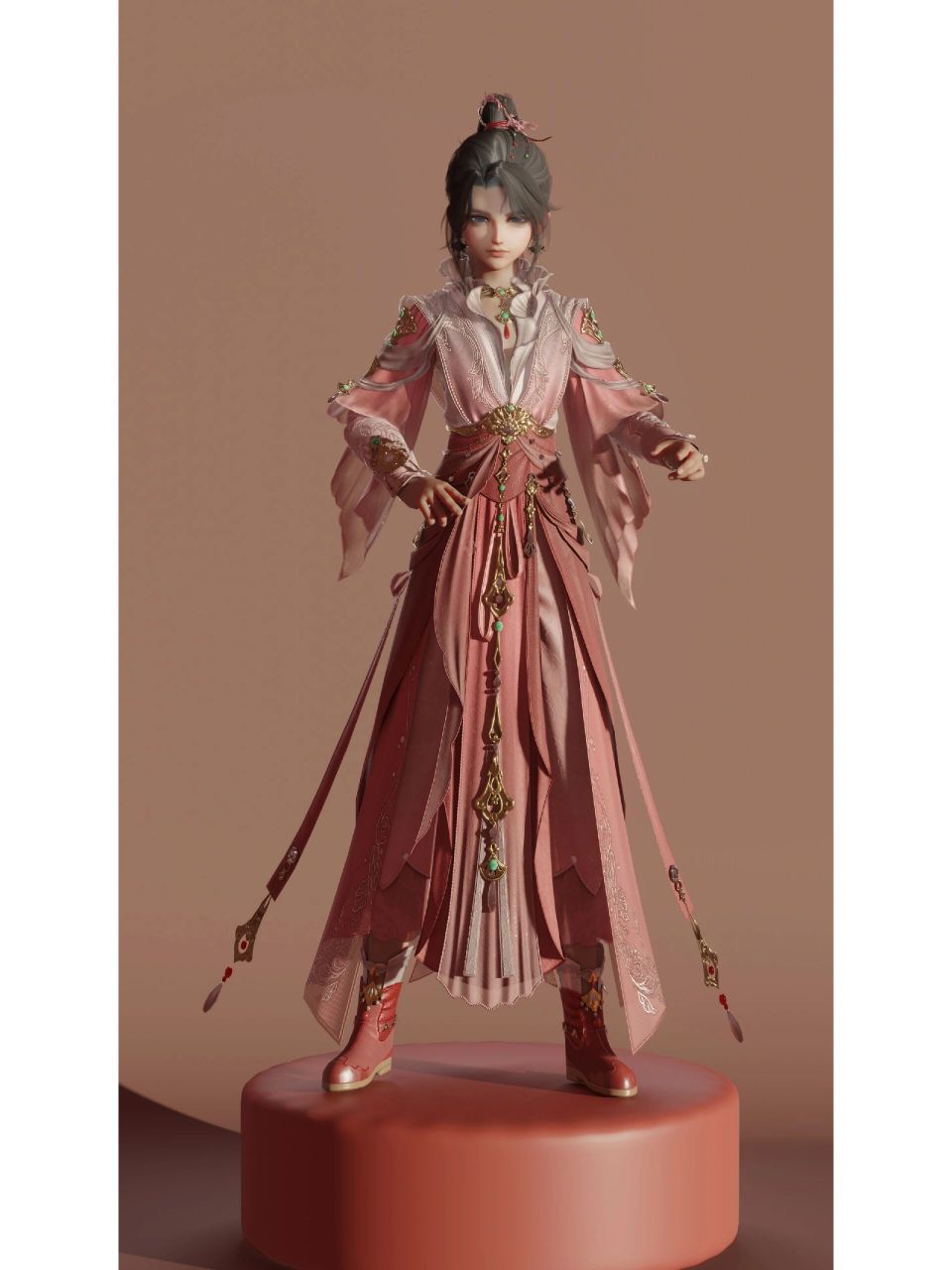 秀萝和秀太浅摸了一下,花苞裙兔兔鞋赢大了超可爱.