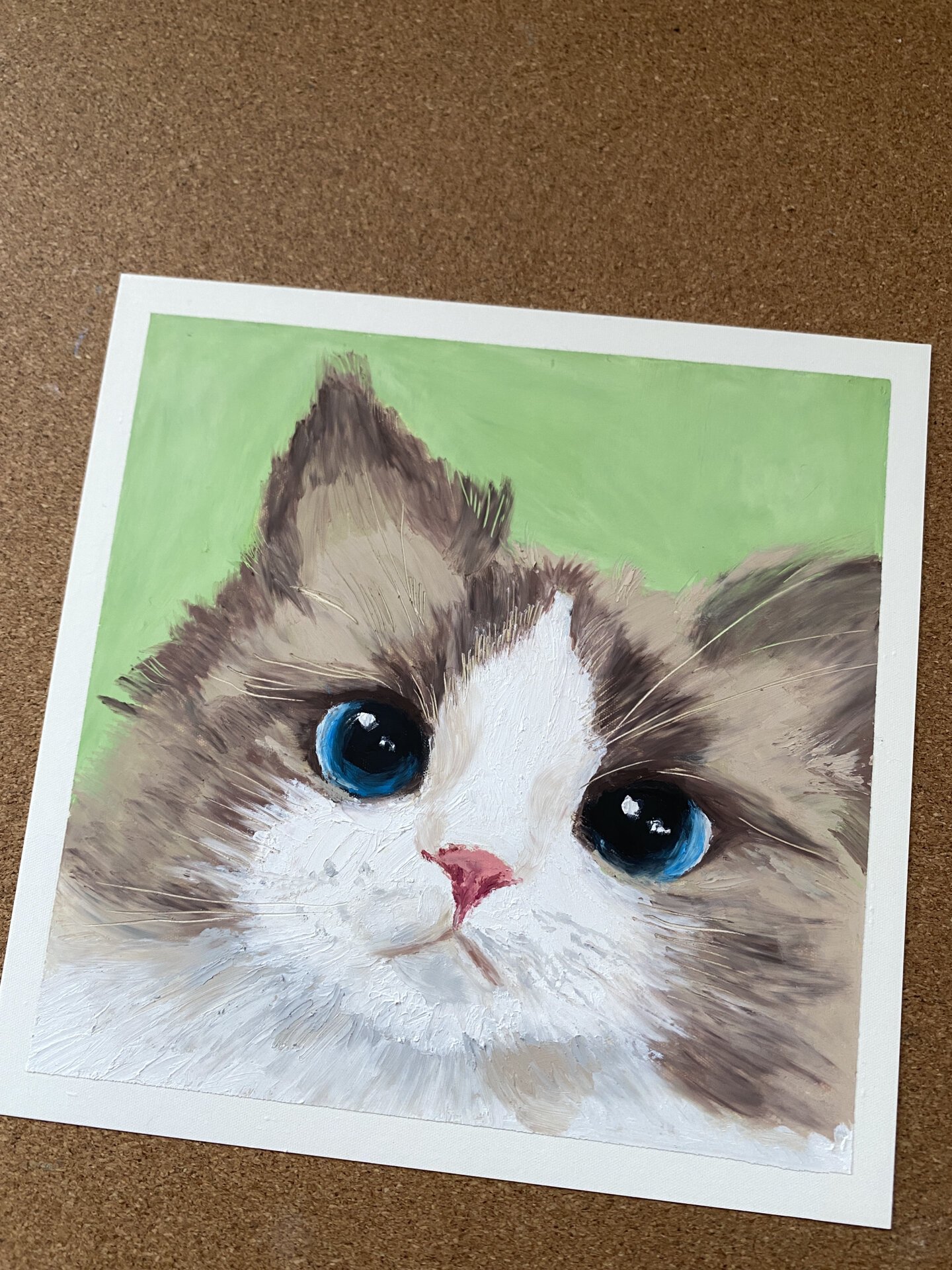 油画棒|布偶猫猫(附过程色号)