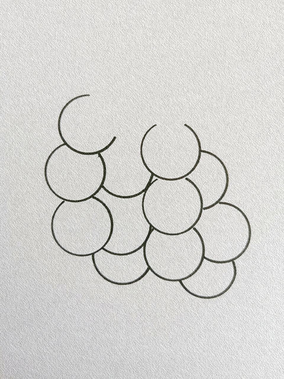 葡萄简笔画教程