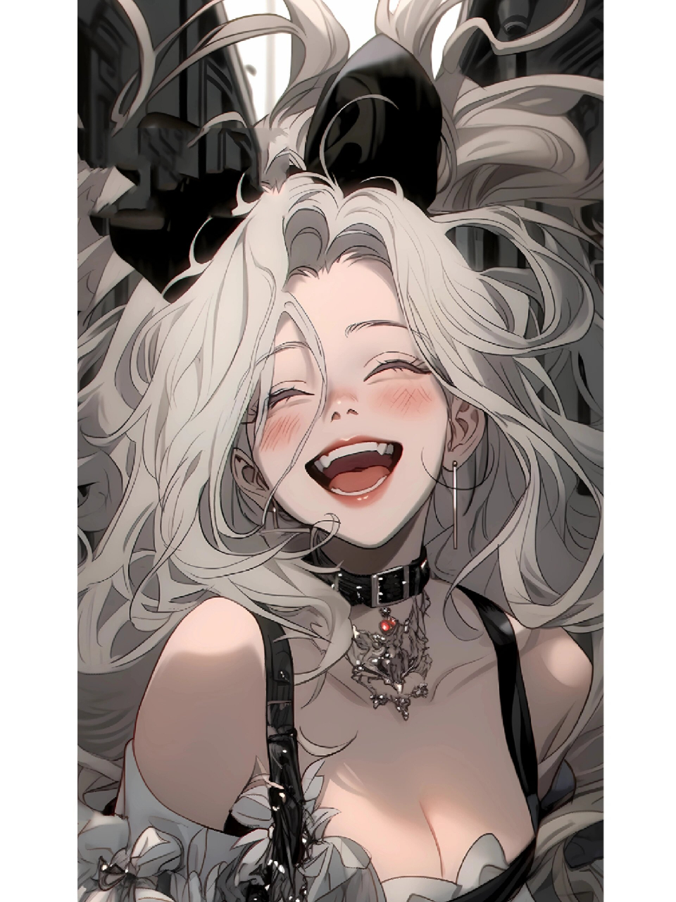 手机高清壁纸| 疯批美人黑莲花 你最喜欢哪个笑容?