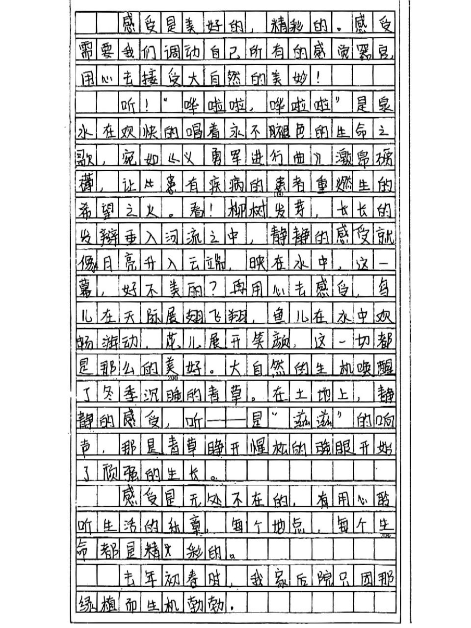 感受一朵花的力量 分享几年前写在答题卡上的作文 适用:对生命的感悟