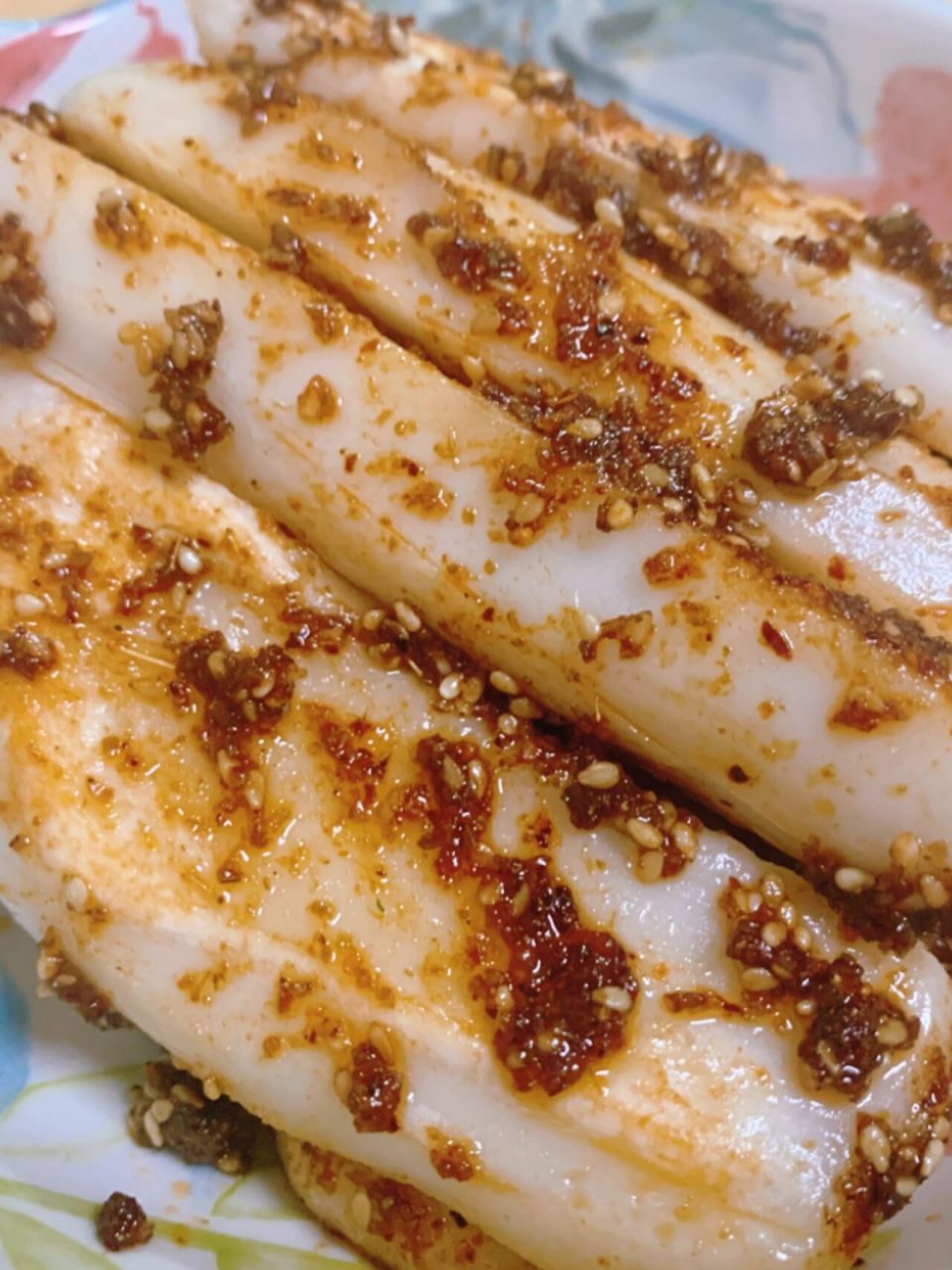 年糕别再炒了7515用电饼铛做100道美食(11) 电饼铛烤年糕 	 简单