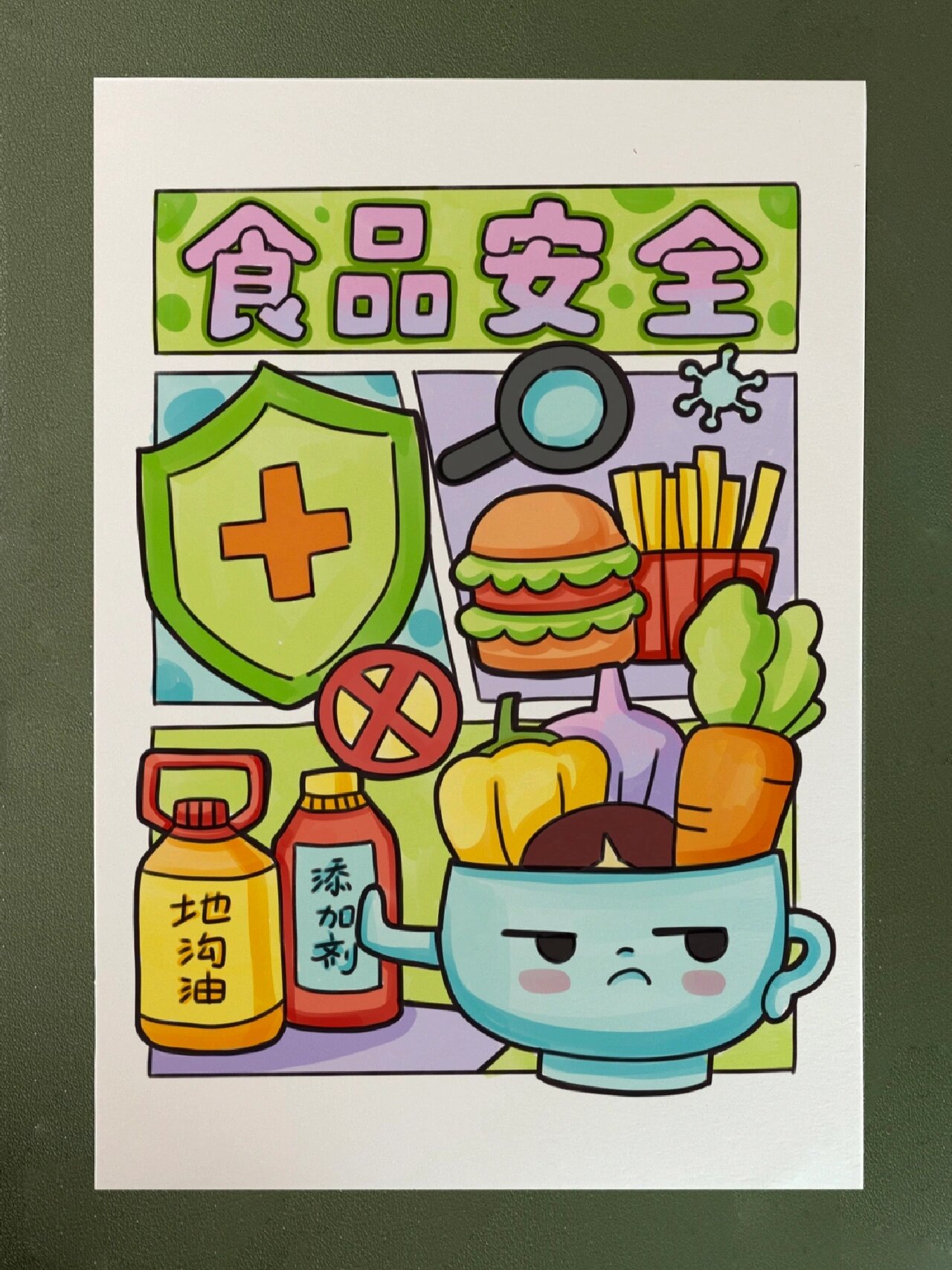 食品安全主题绘画