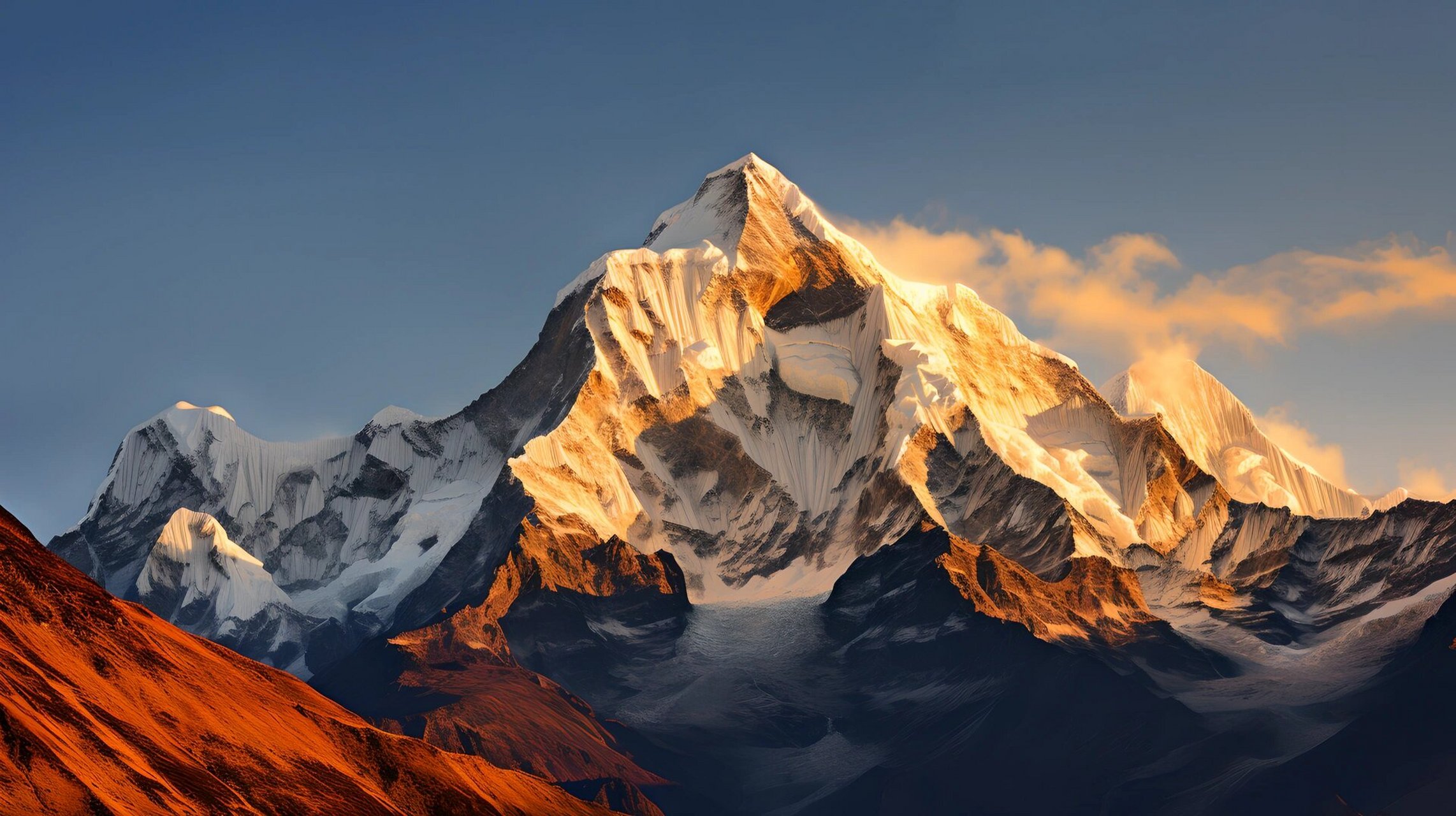 9515电脑壁纸| 7点03 日照金山