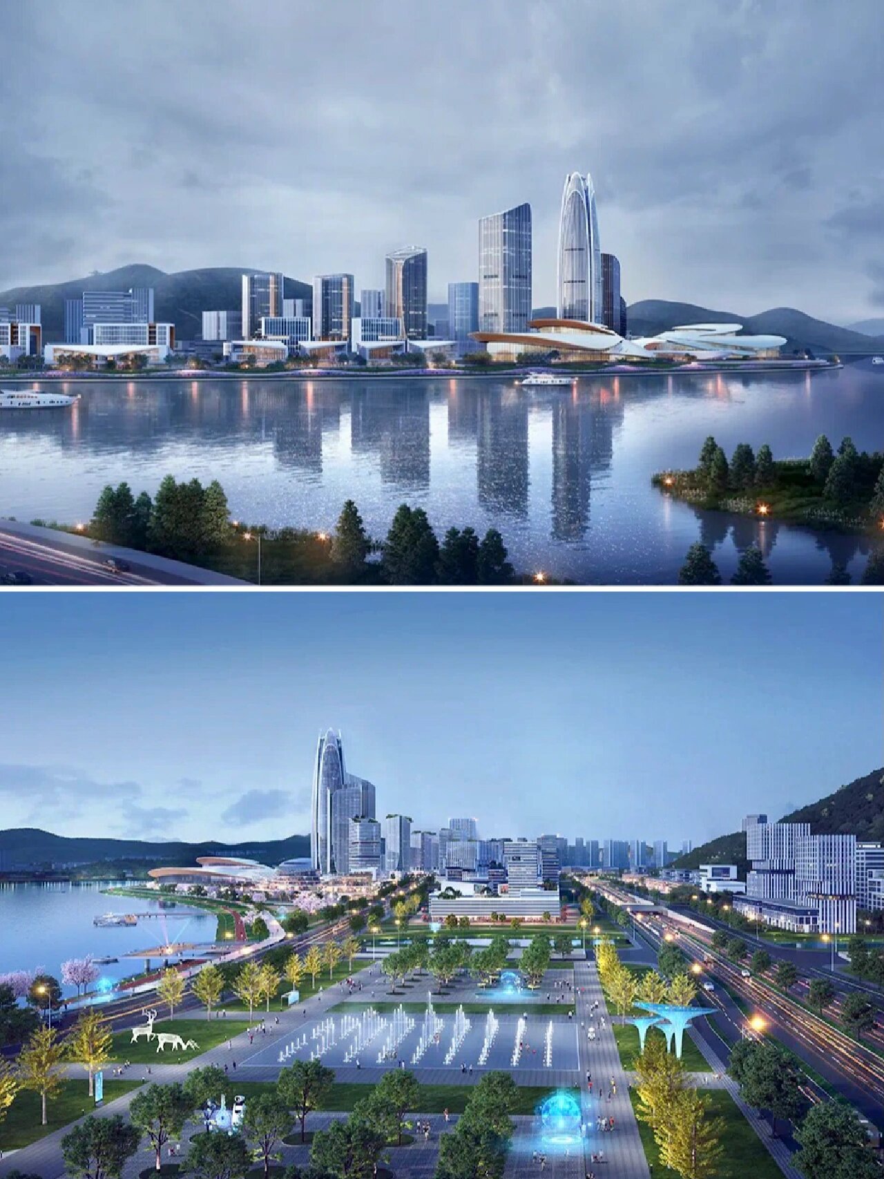 同济院中标|临安青山湖城市客厅|碟舞青山 98临安青山湖城市客厅