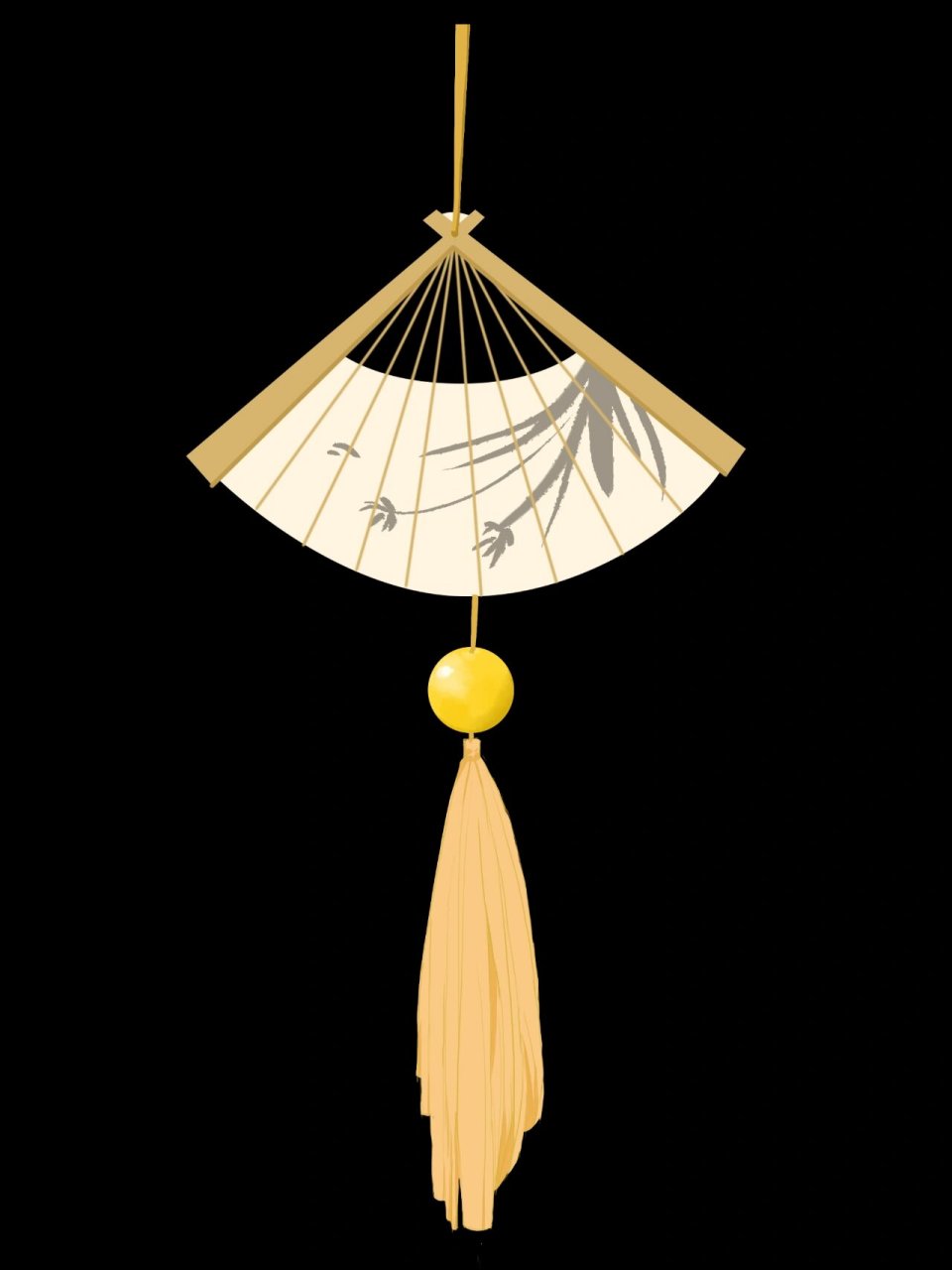 国潮折扇中国风装饰背景元素png素材 92今日分享一组 【国潮古风