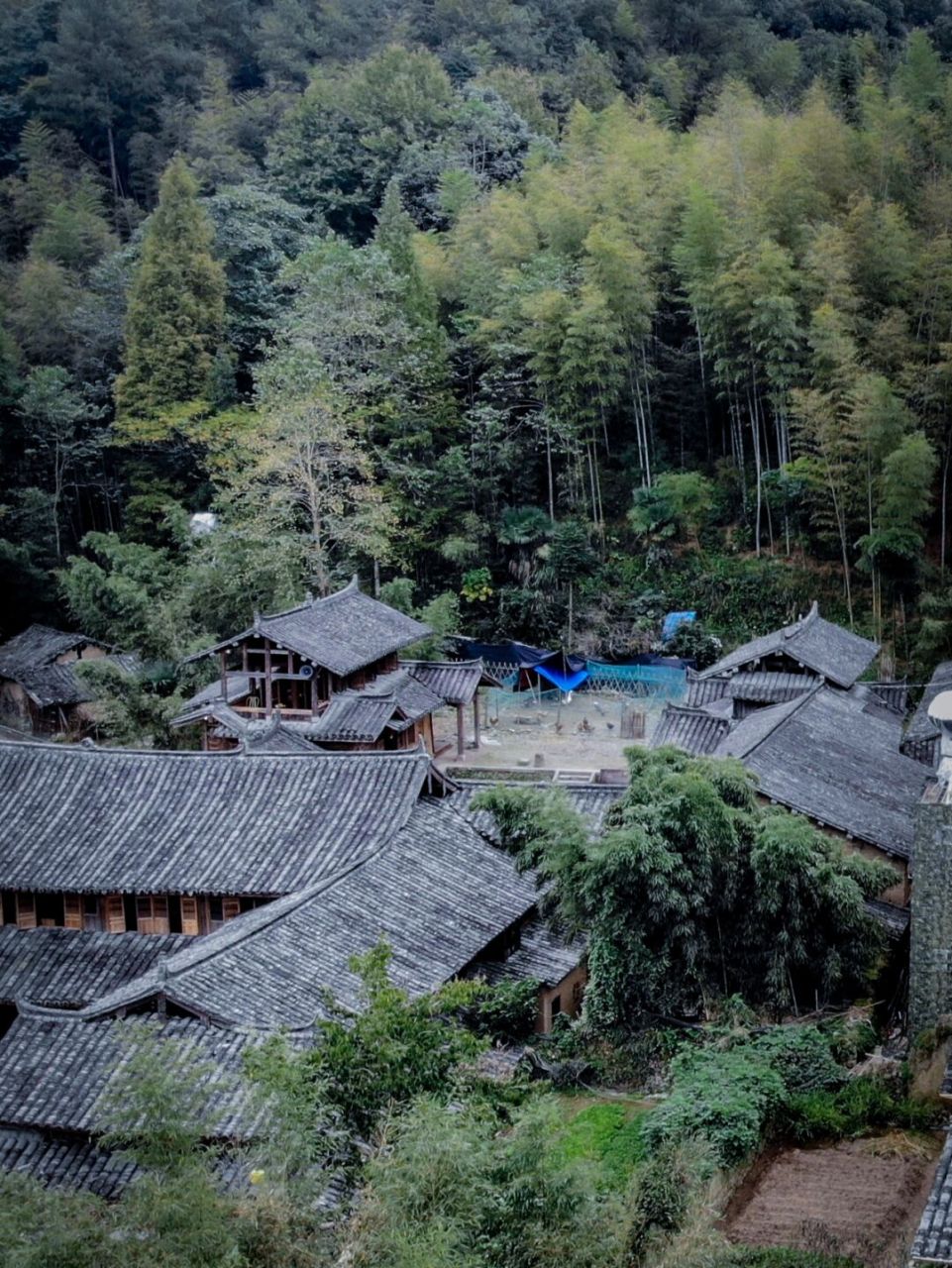 泰顺徐岙底古村落图图片