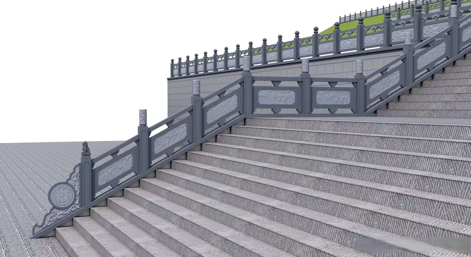 青石栏杆的历史渊源可以追溯到古代中国,最早出现在汉代的建筑中