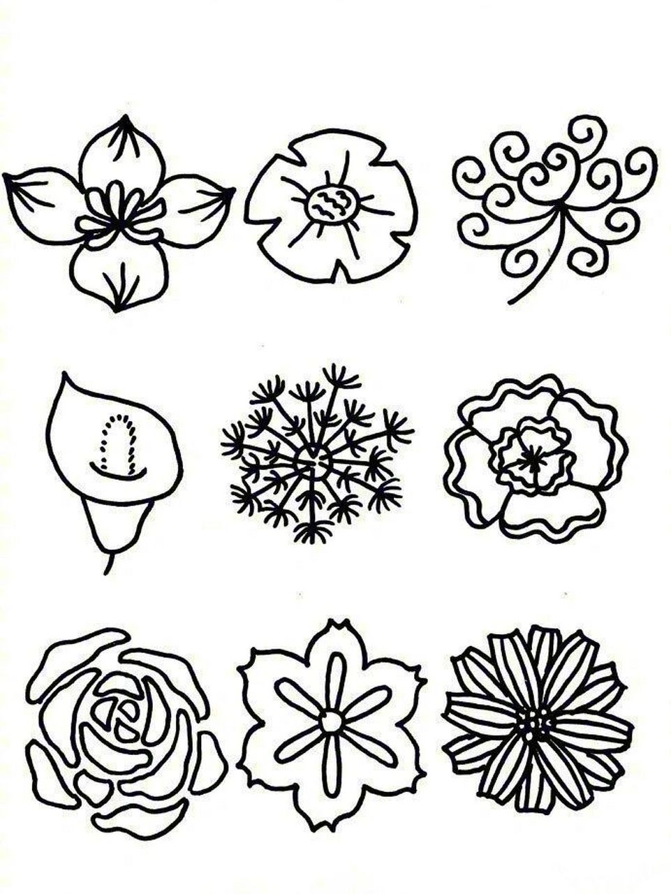 黑白线描控笔素材(八) 儿童线描画可以从最简单的线条开始讲述各种