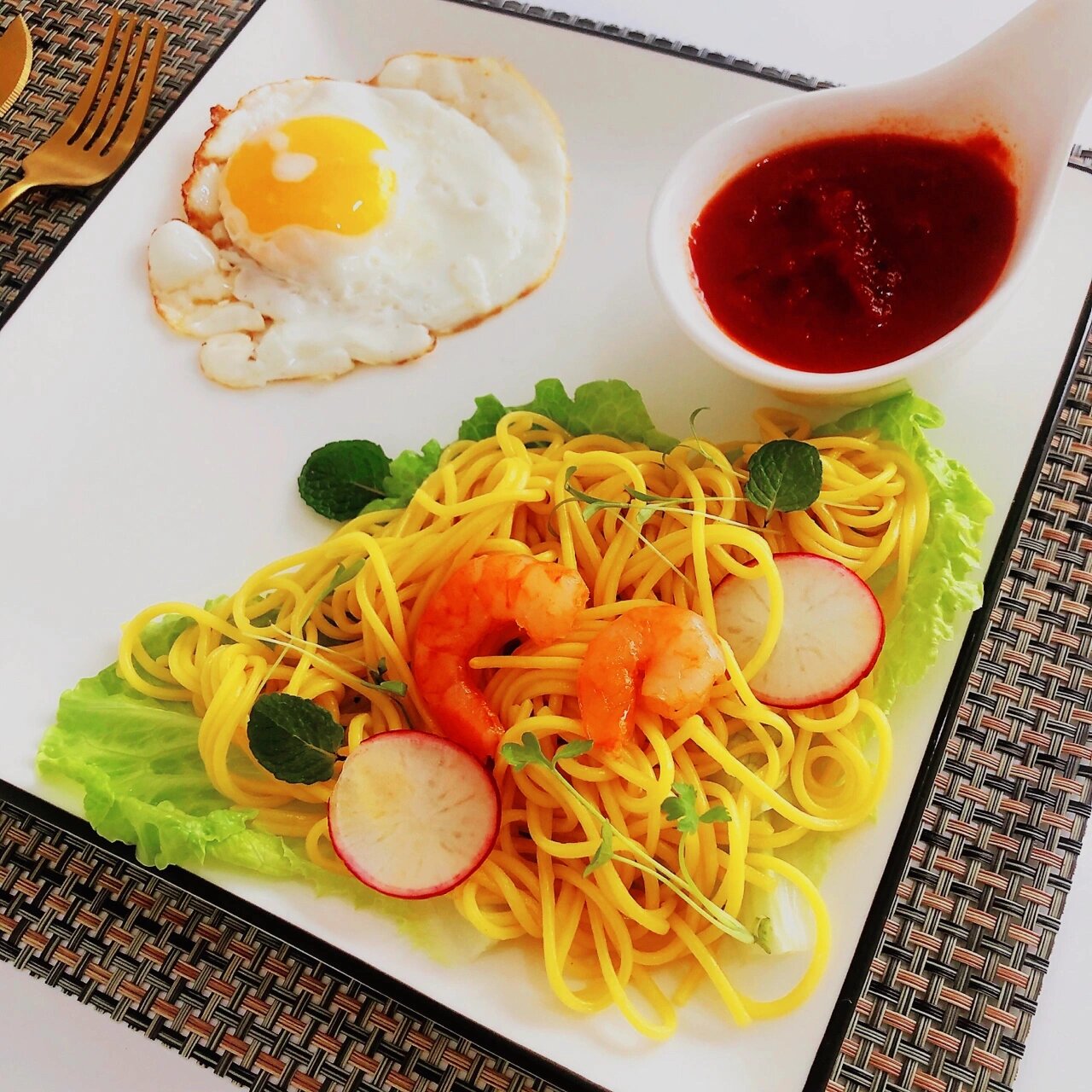 我的各式面条摆盘合集9091很治愈哦