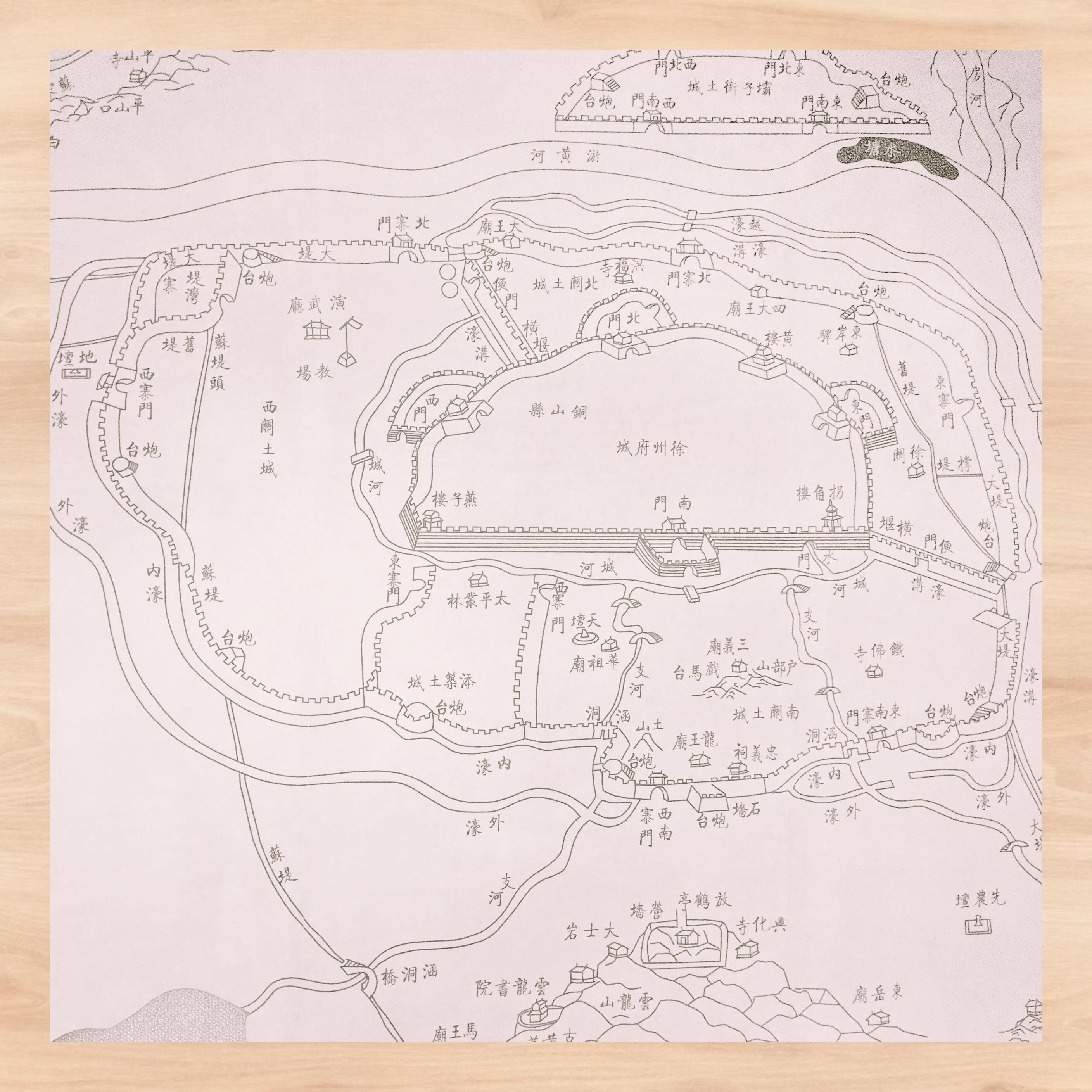 徐州府城清代地图