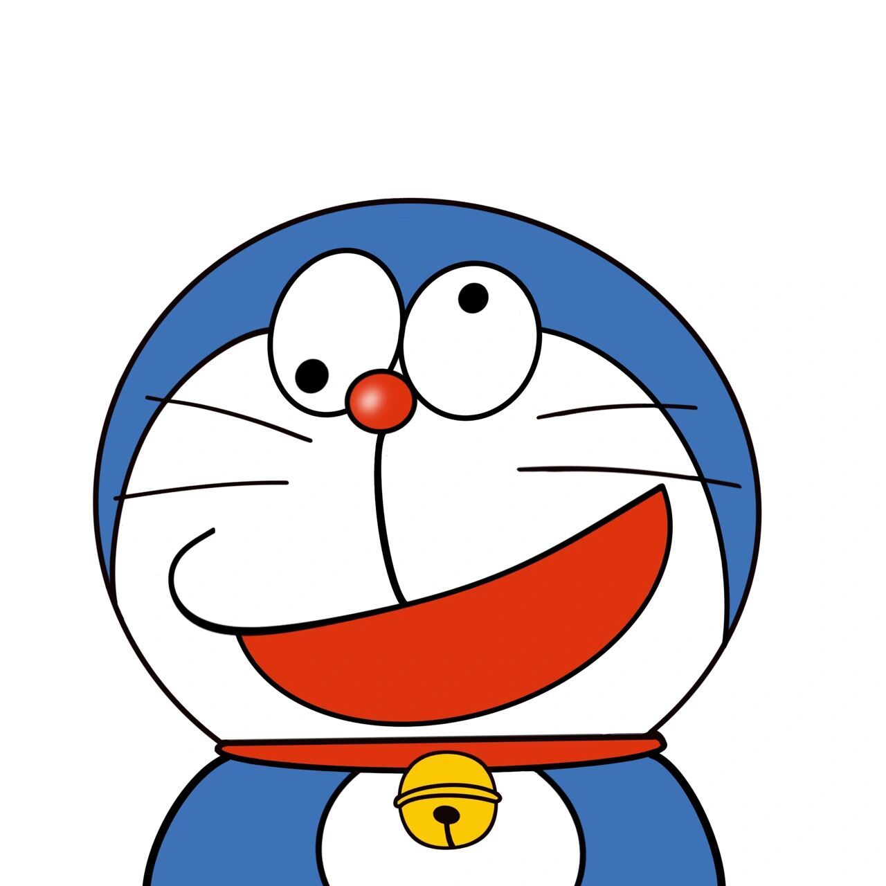 手绘临摹表情包第一组(哆啦a梦) 画画真的很治愈,初级阶段还只能照着