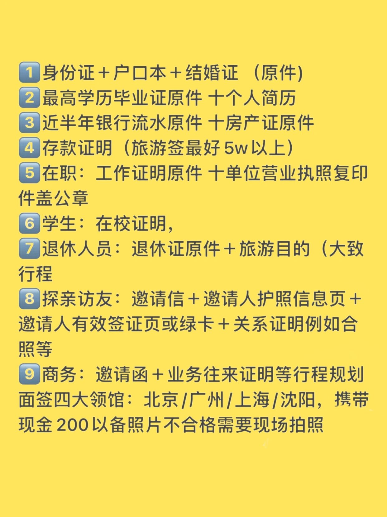 美国b1/b2签证所需材料美国旅游签证所需材