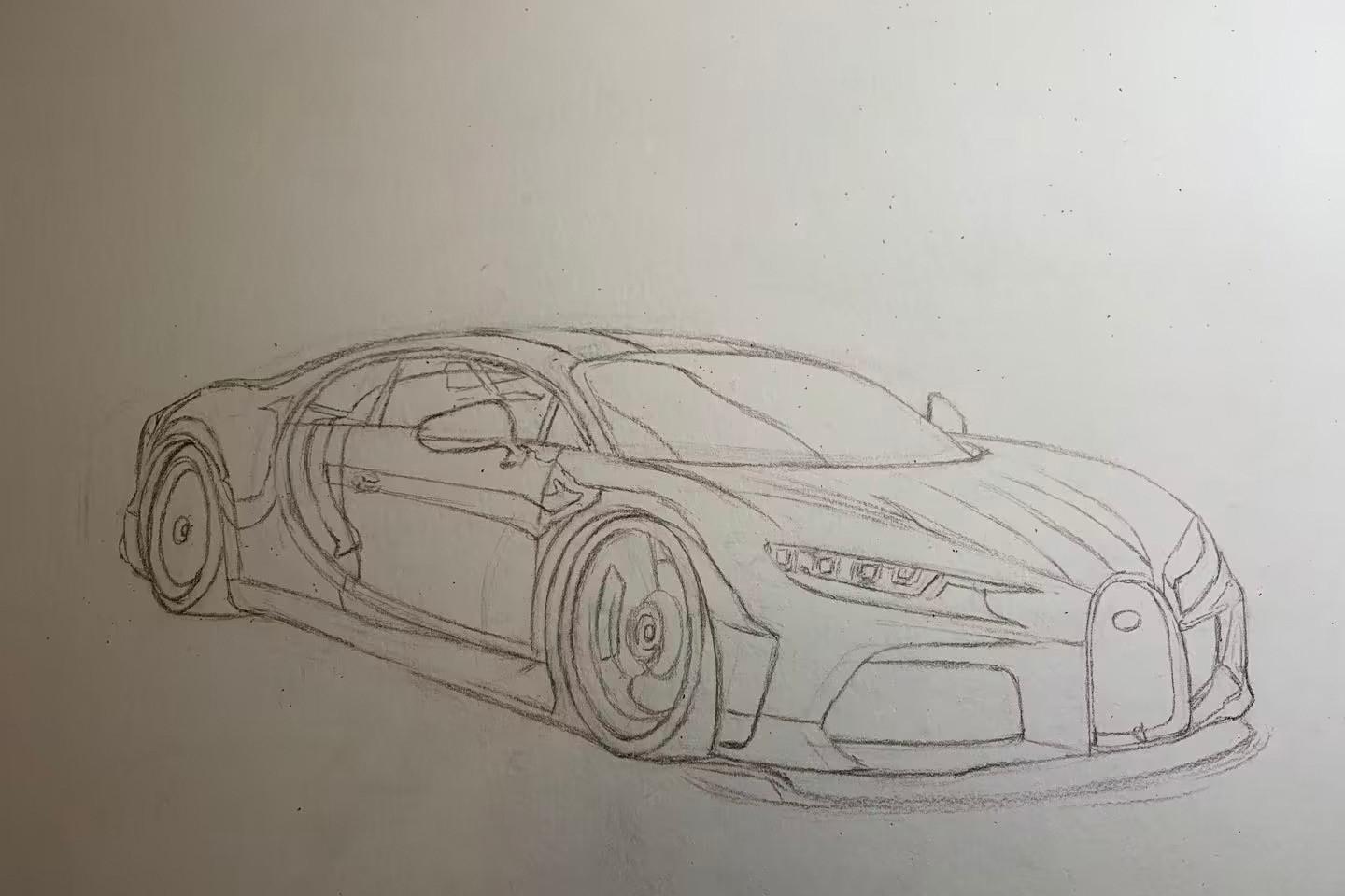 画了个布加迪凯龙