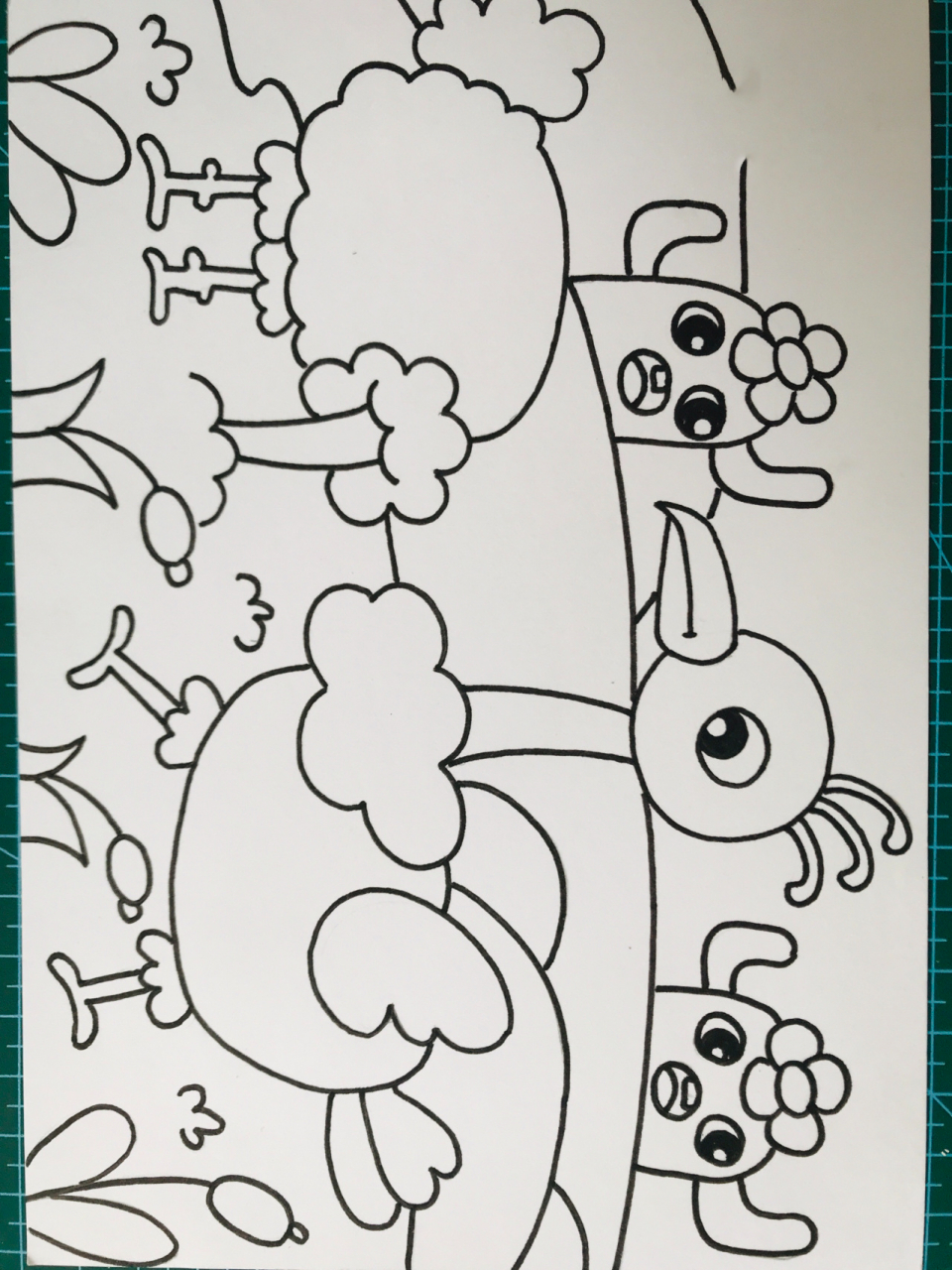 动物主题儿童画—-鸵鸟 多乐绘马克笔