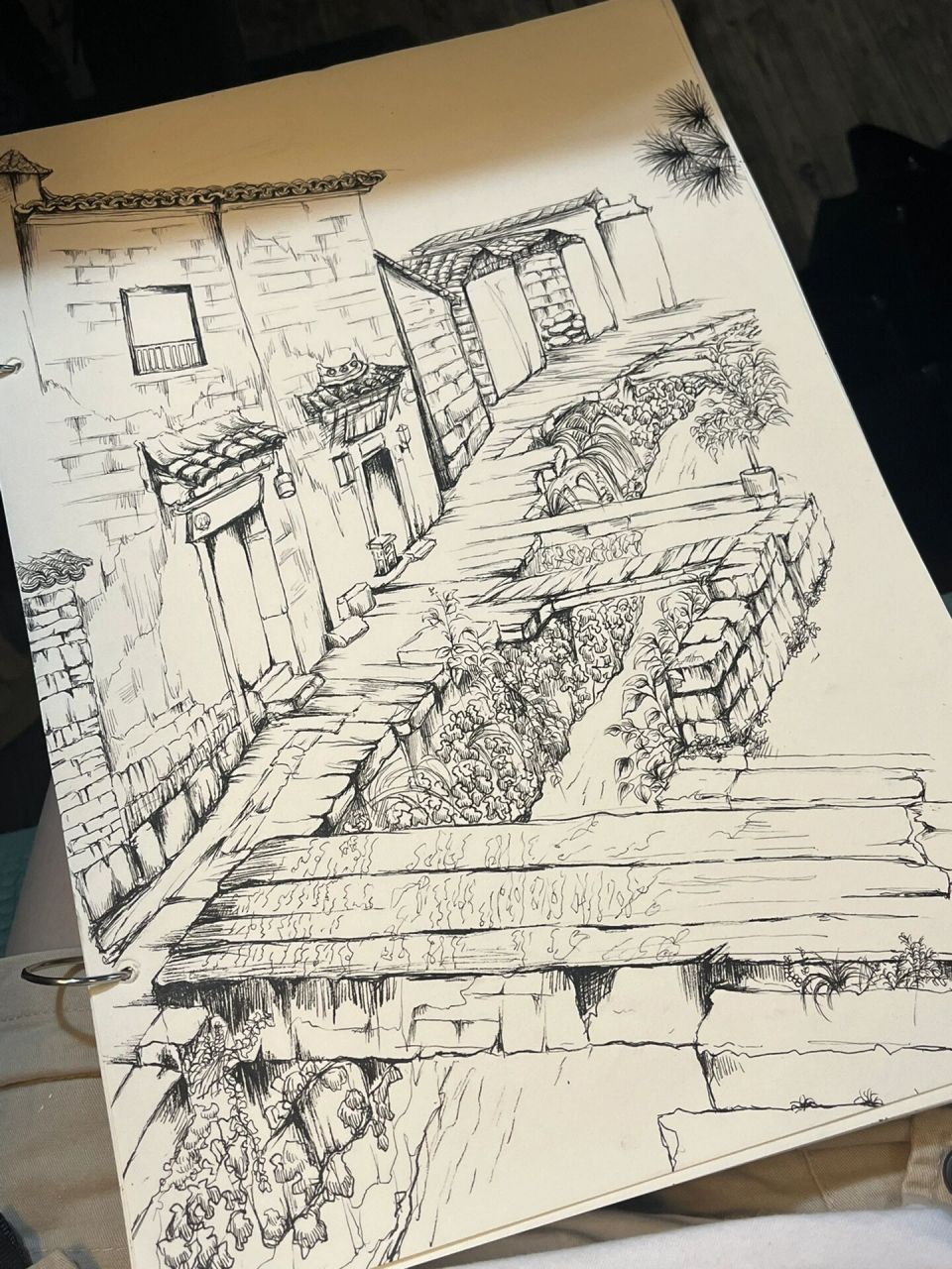 屏山速写 国画写生 这两天的速写练习