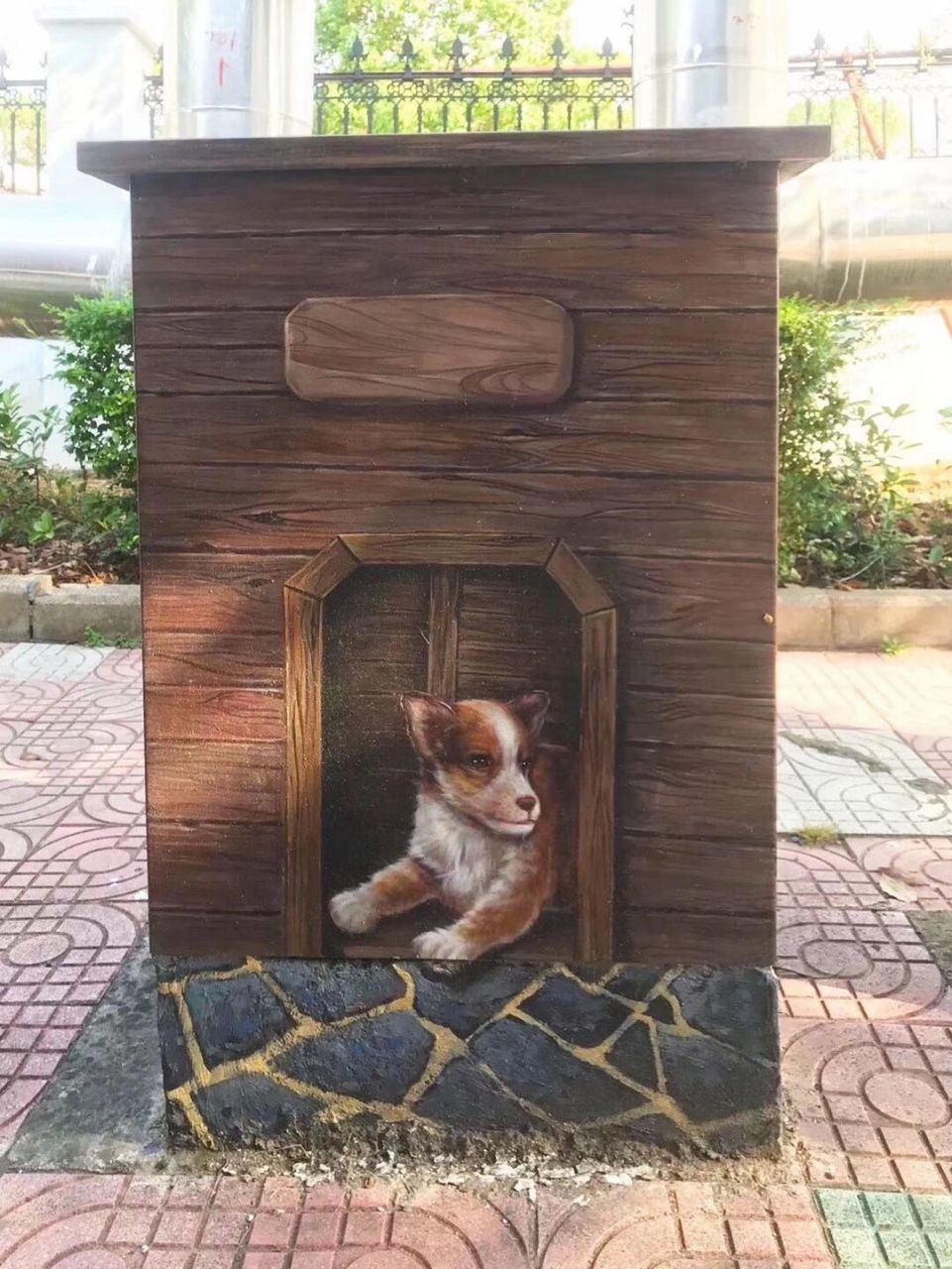 艺术# #创意墙绘# #墙体彩绘# #电箱彩绘# #电箱美化