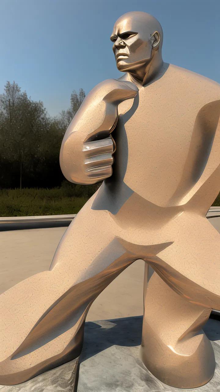 少林武僧罗汉拳是中国传统武术之一,其通过雕塑艺术的形式展示,更能让