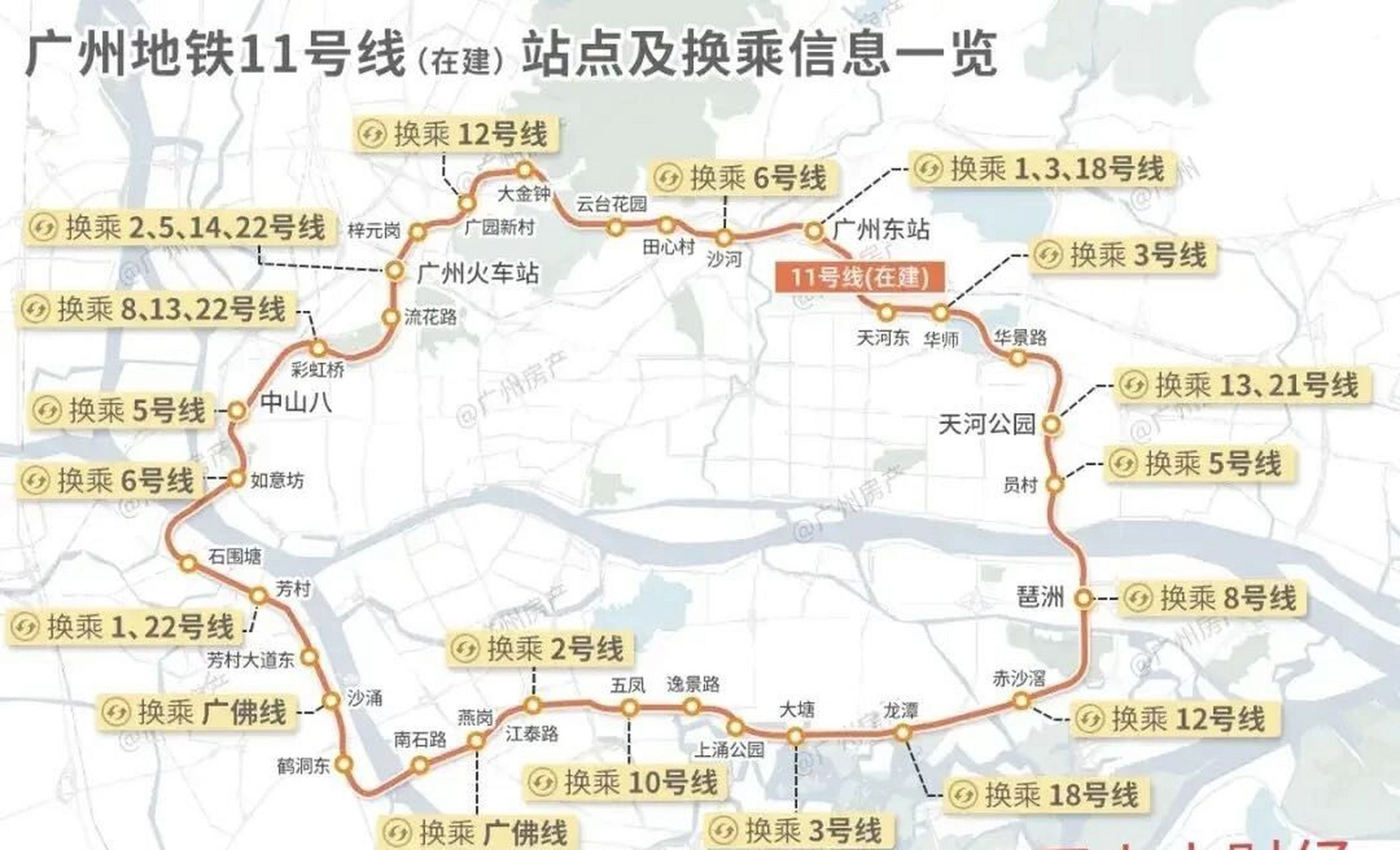 11号线地铁线路图 广州图片