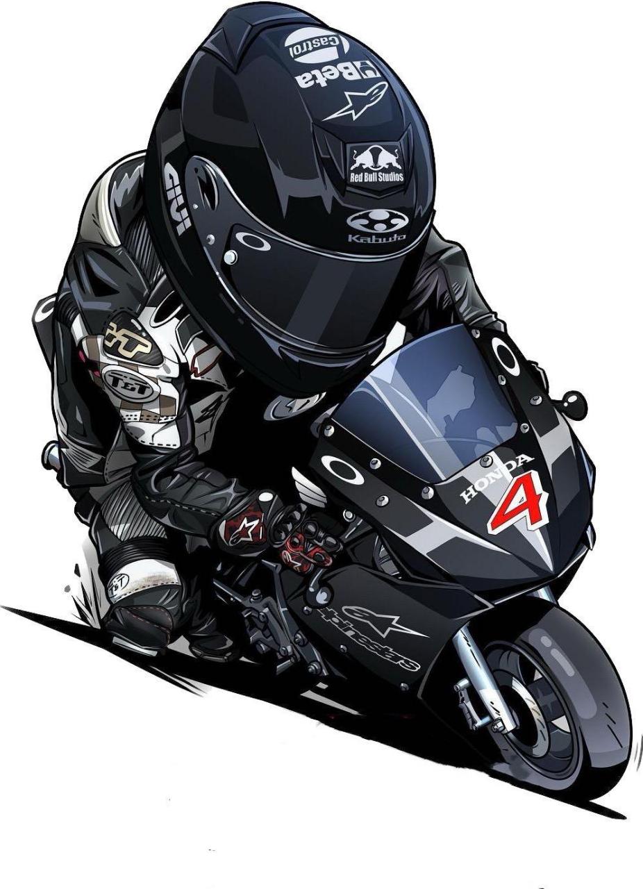 132手绘机车漫画q版卡通机车.雅马哈r1 w650川崎zzr 本田cb cbr