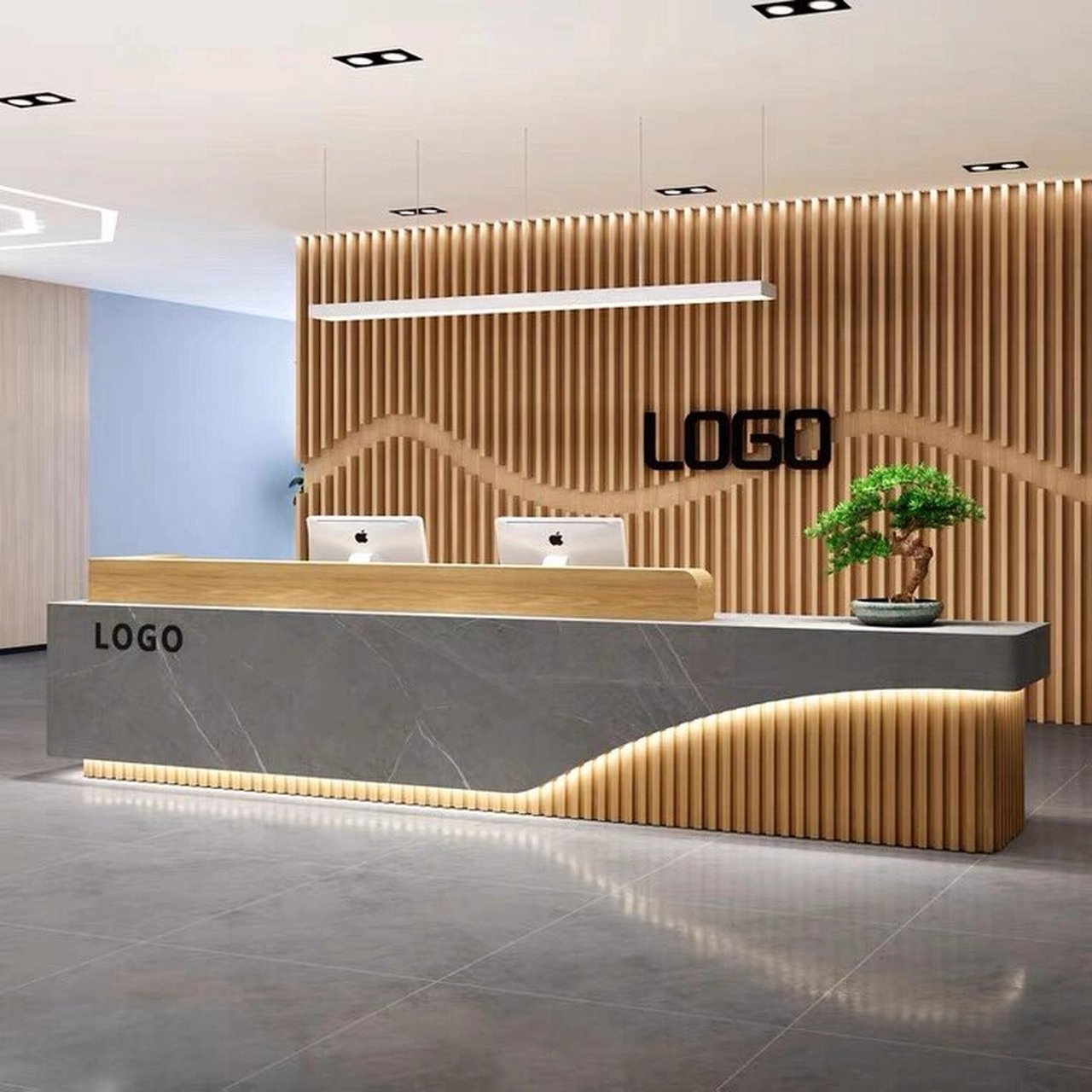 前台酒店收银台 中式公司前台酒店收银台培训机构吧台大堂接待台柜台