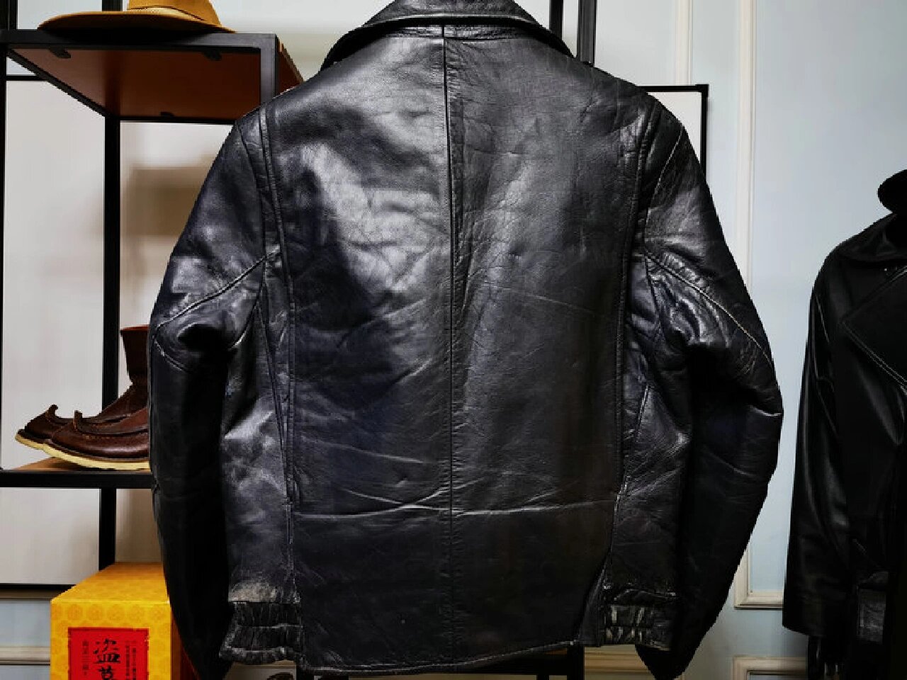 美国芝加哥警察皮衣&德国巡逻警察皮衣 第一件:美国制造branded厚重