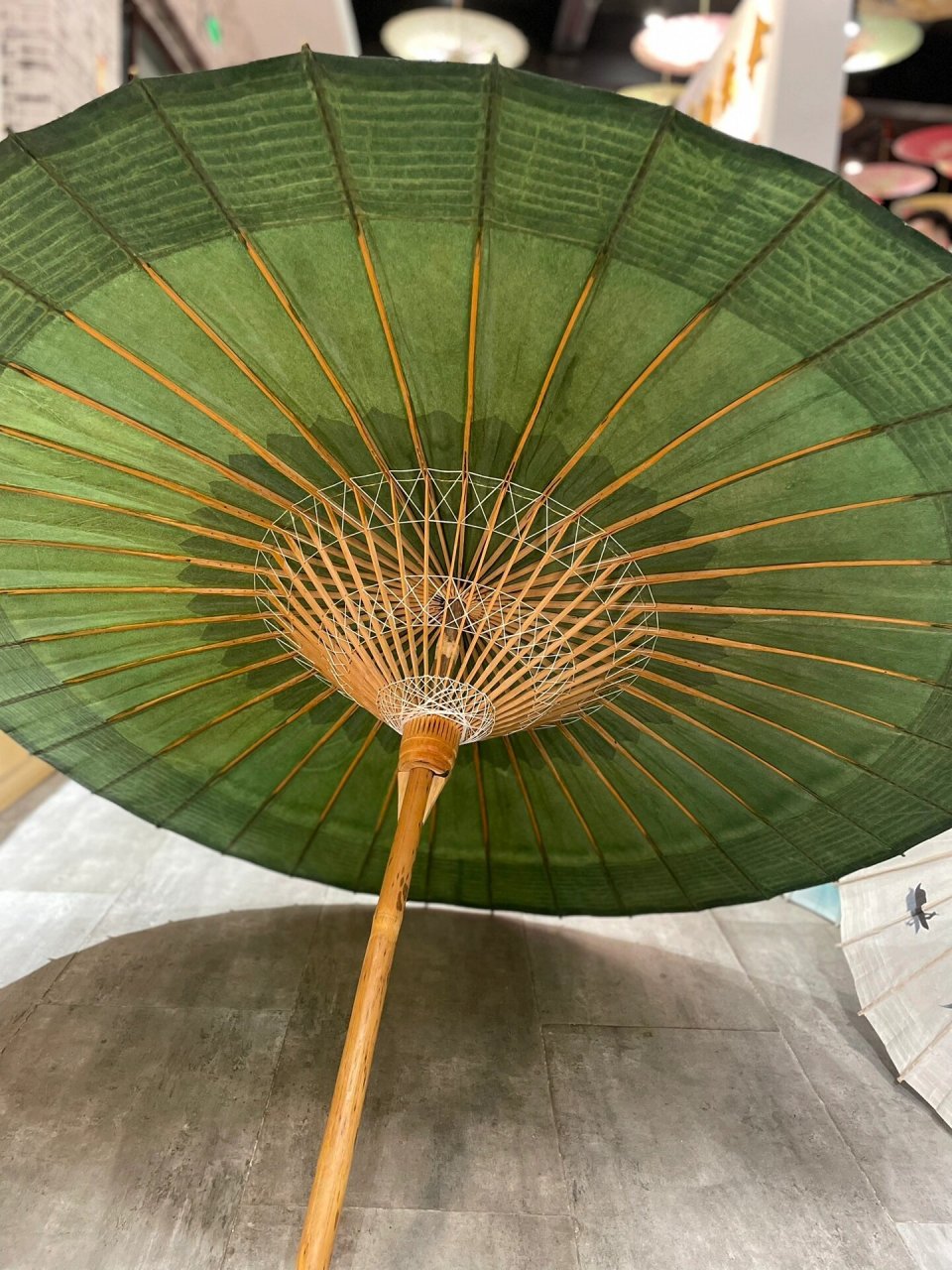 绿色老伞许家油纸伞