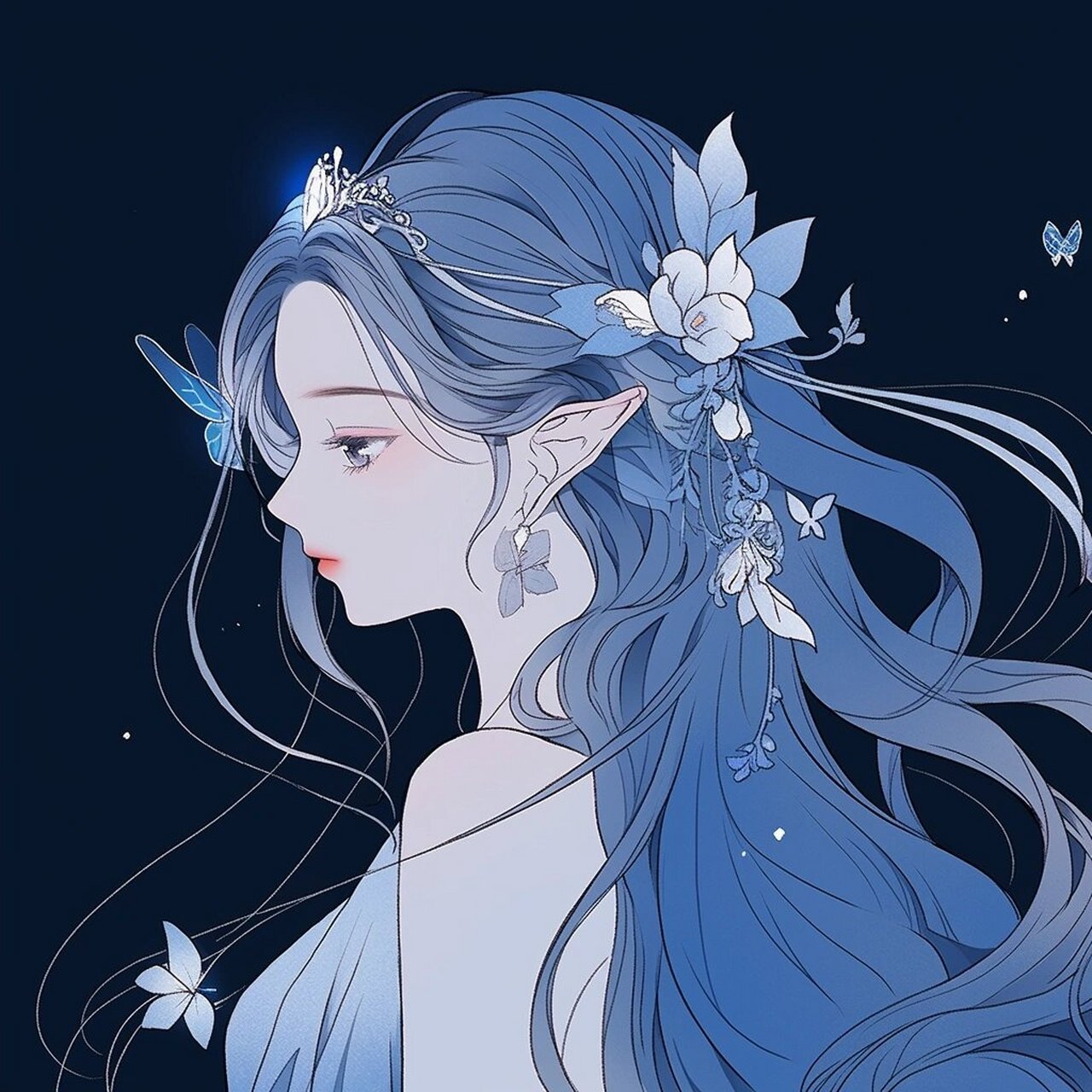 花妖|二次元动漫女头|女生头像|闺蜜头像